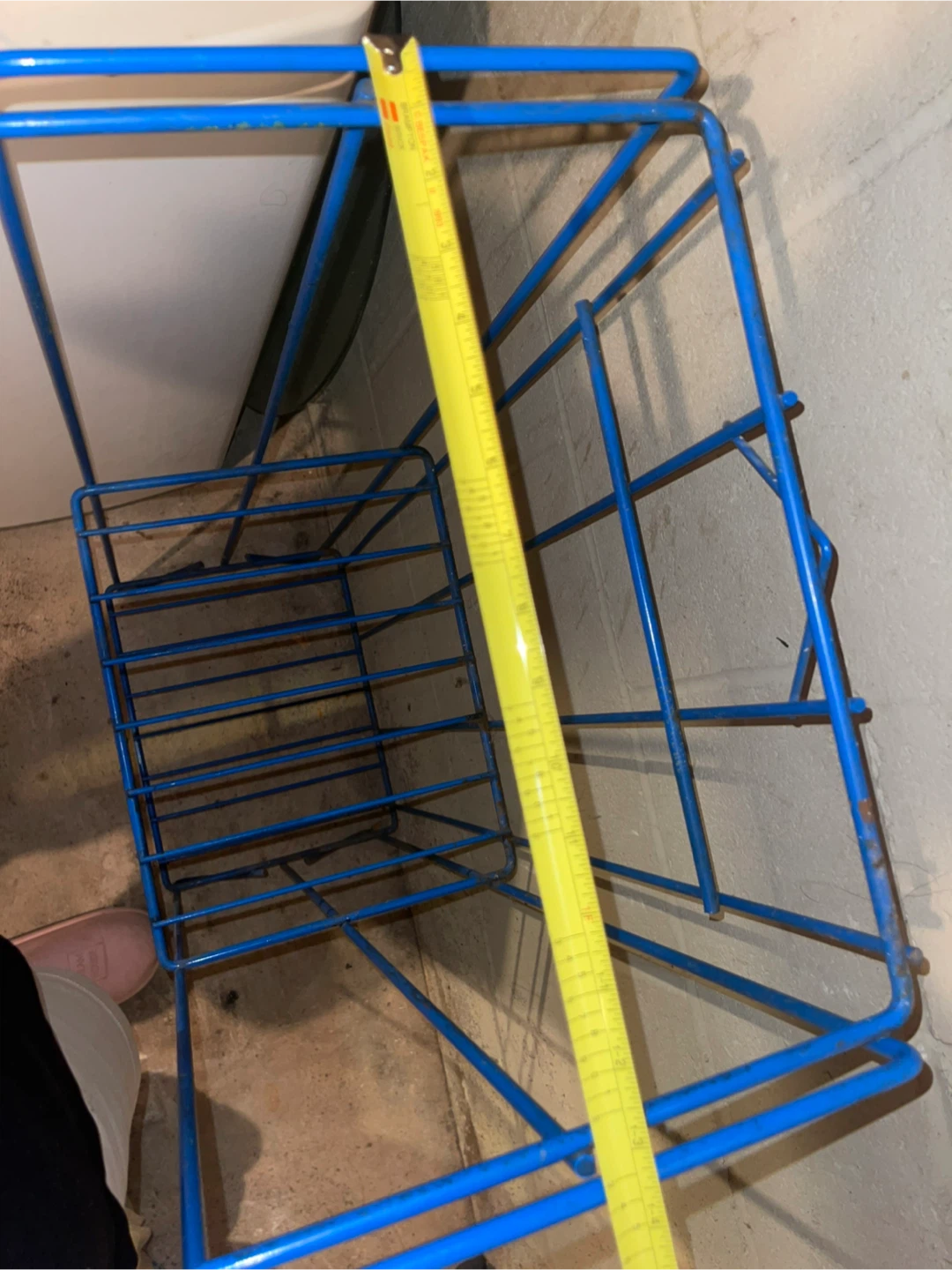Blue Wire Storage Rack with Shelves - photo 2