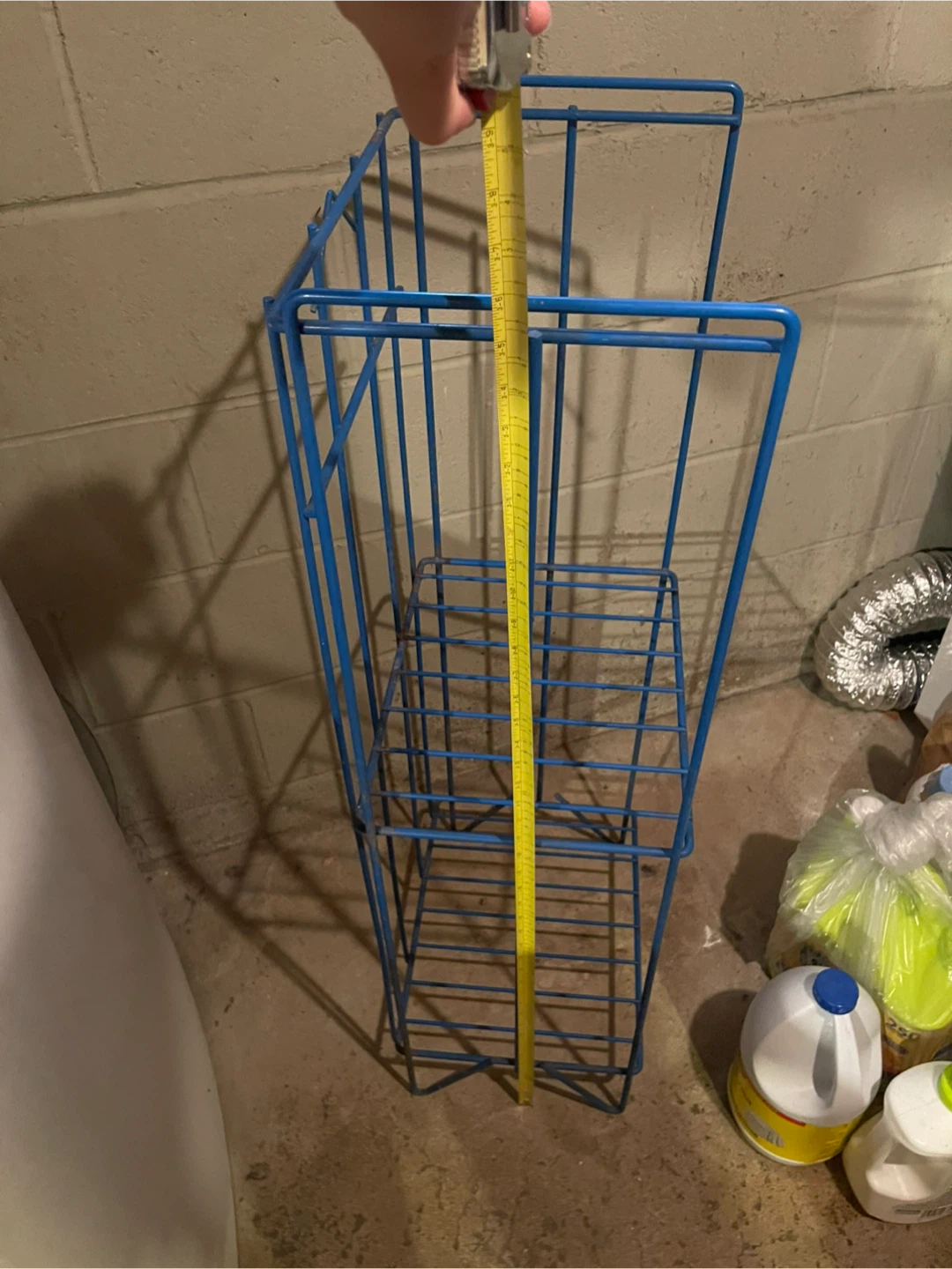 Blue Wire Storage Rack with Shelves - photo 5
