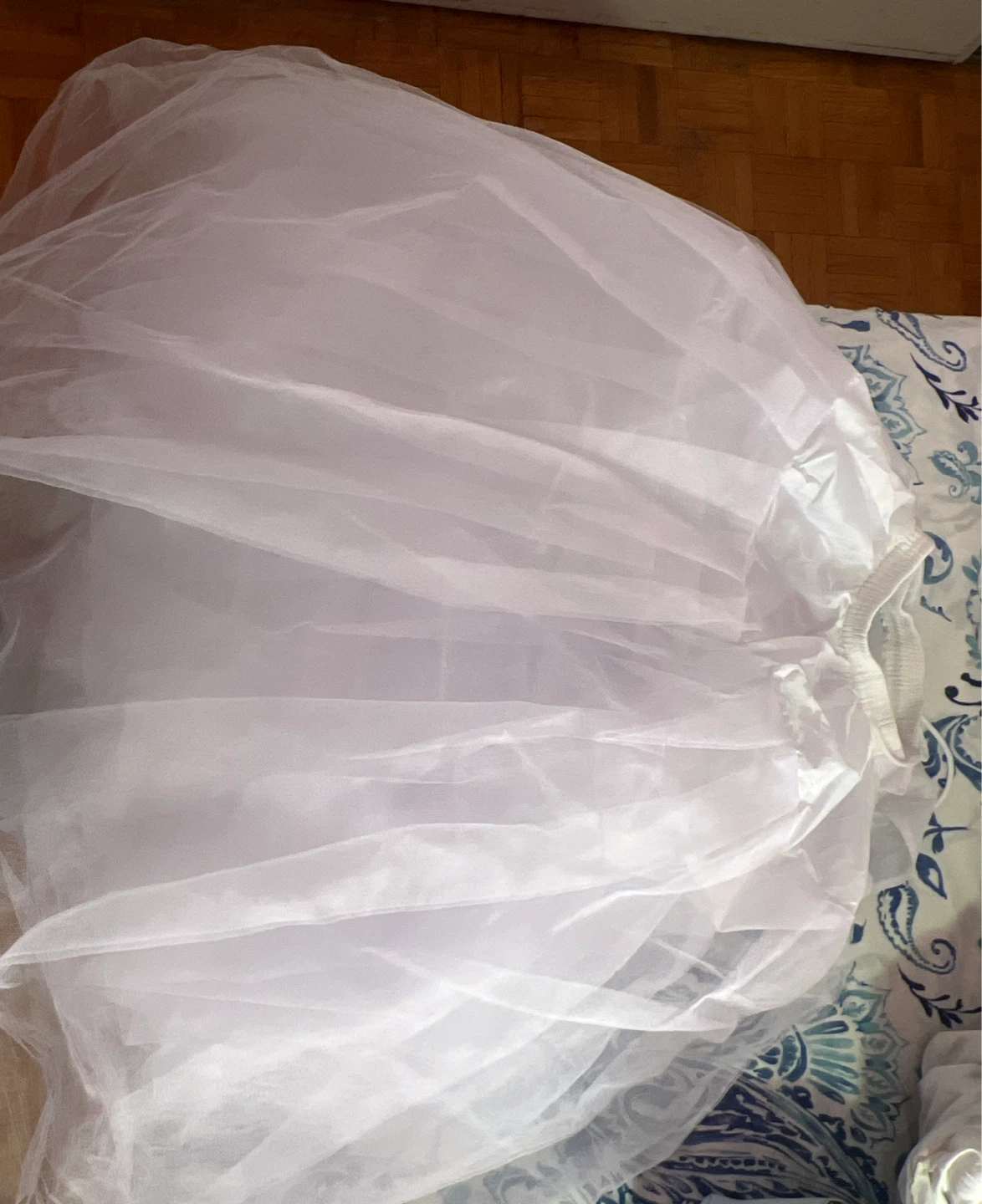 White petticoat with no wire