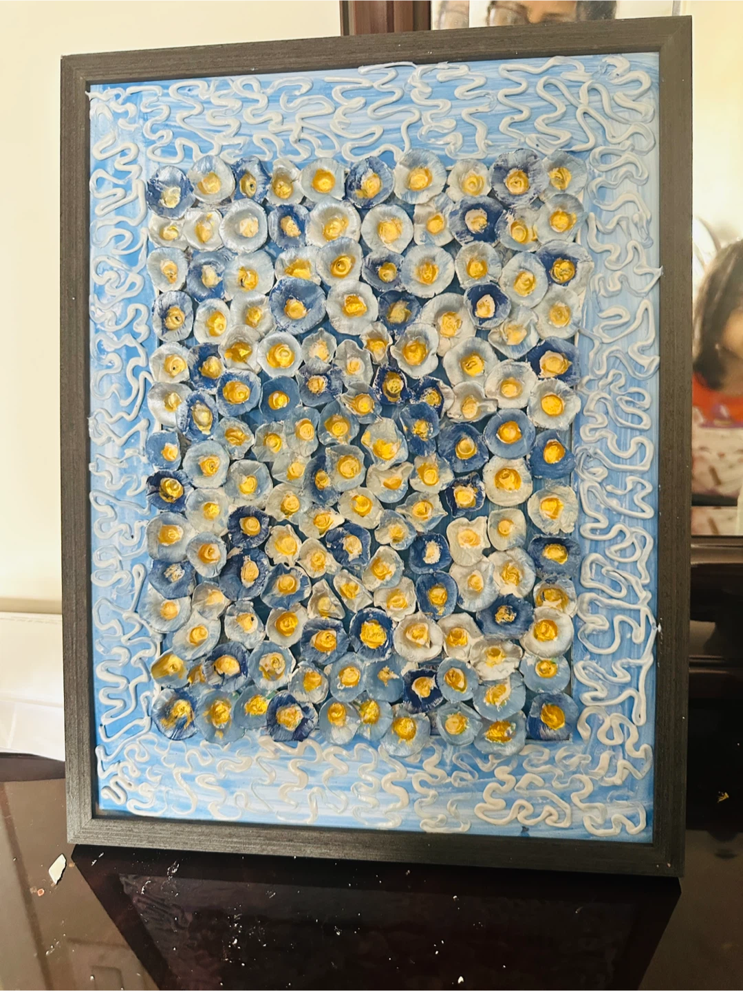 Framed Textured Floral Wall Art - photo 3