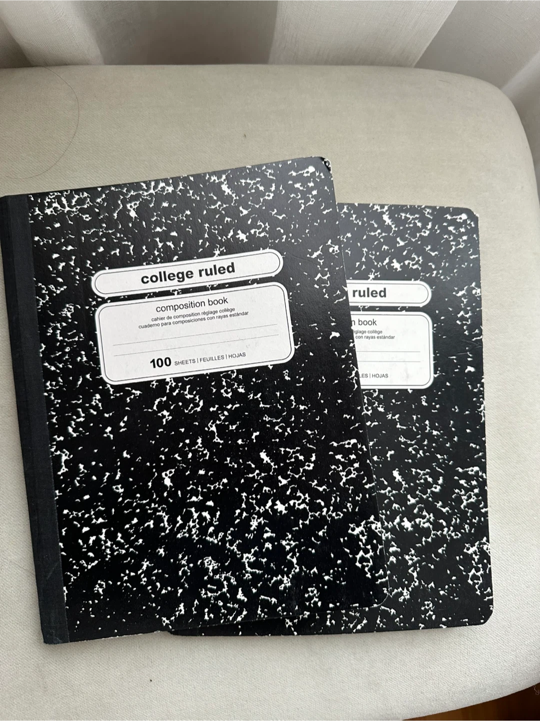 2 College Ruled Composition Notebooks