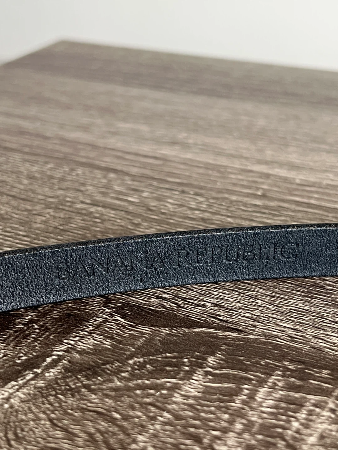 Black Banana Republic Belt with Gold Oval Buckle - photo 5