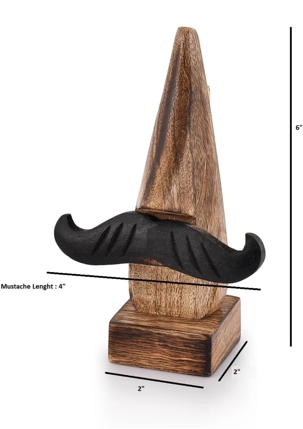 New Wooden Nose & Mustache Glasses Stand - photo 3