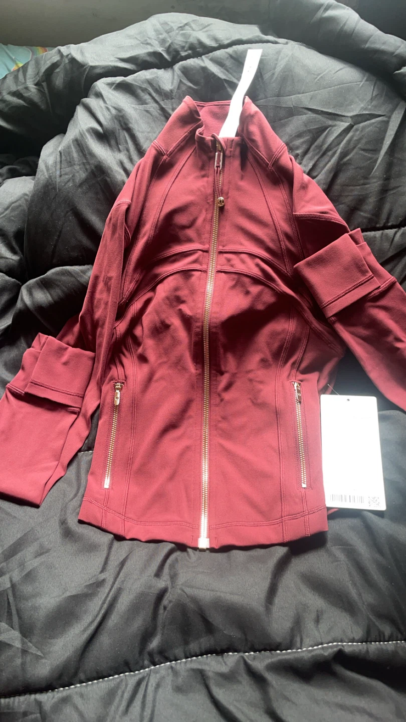 Lululemon Burgundy Full Zip Jacket