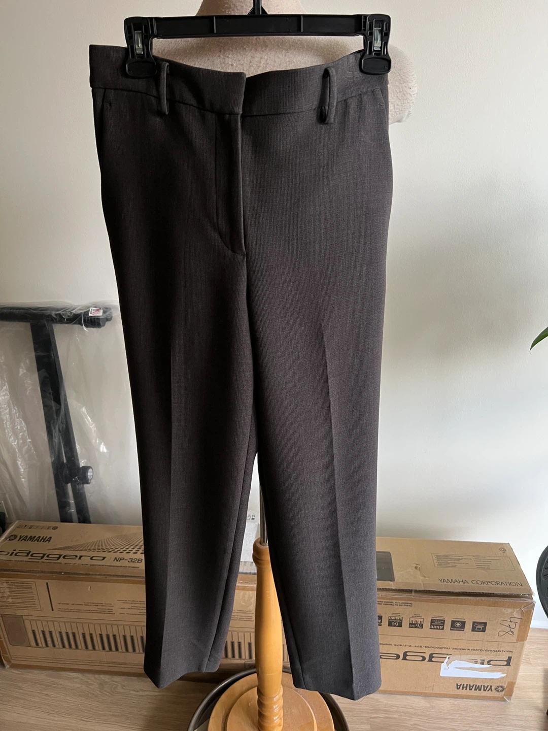 Ann Taylor Women's Grey Belted Pants - photo 2