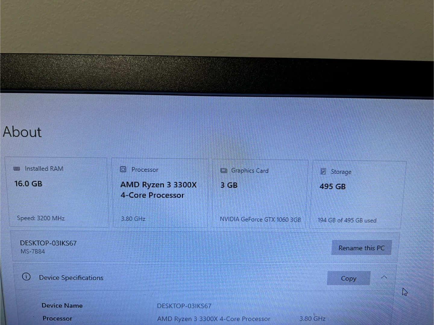 Custom Gaming PC - AMD Ryzen 3 3300X, NVIDIA GTX 1060 - photo 5