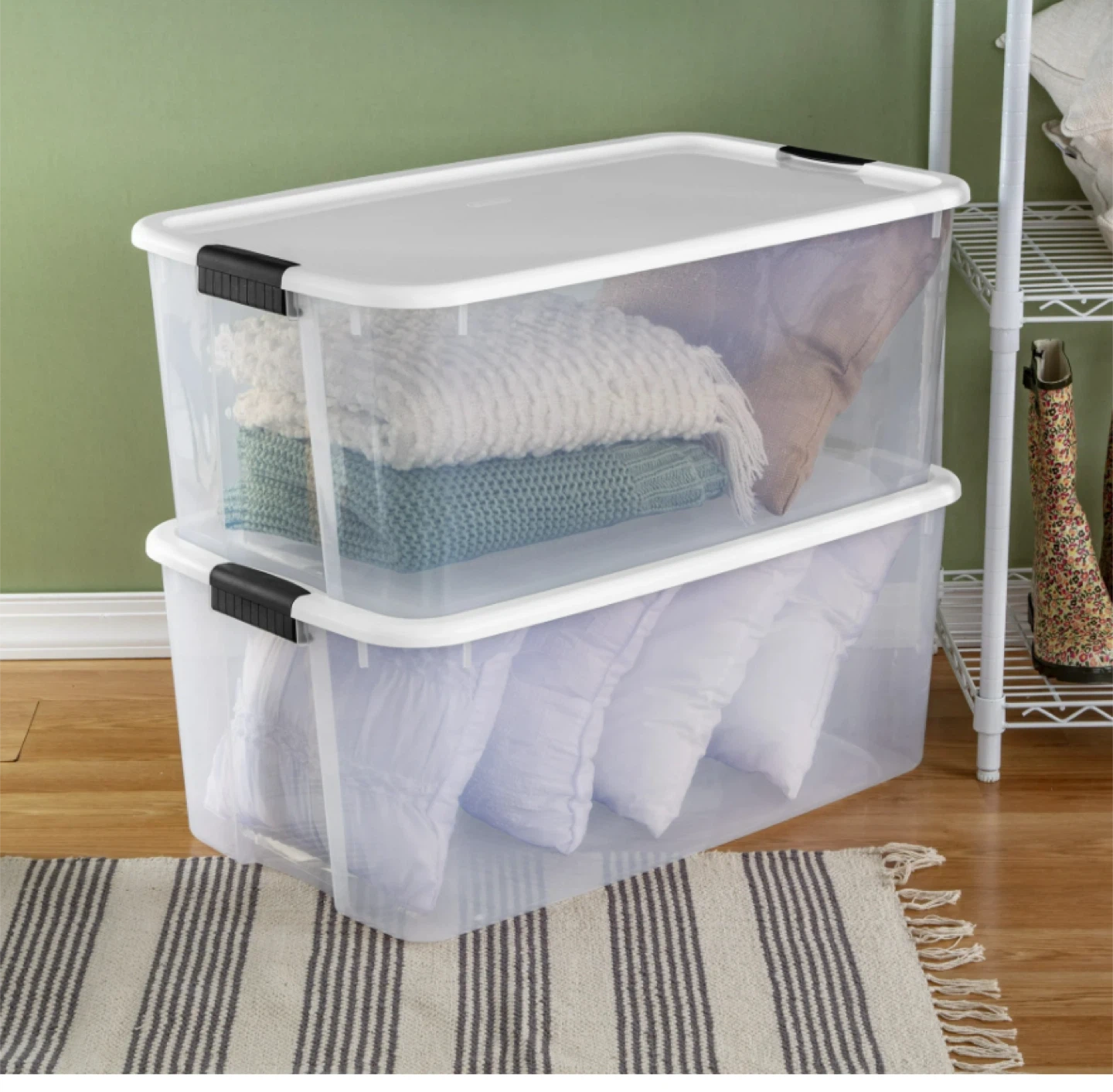 Sterilite Ultra Latch Storage Container 110 L Clear