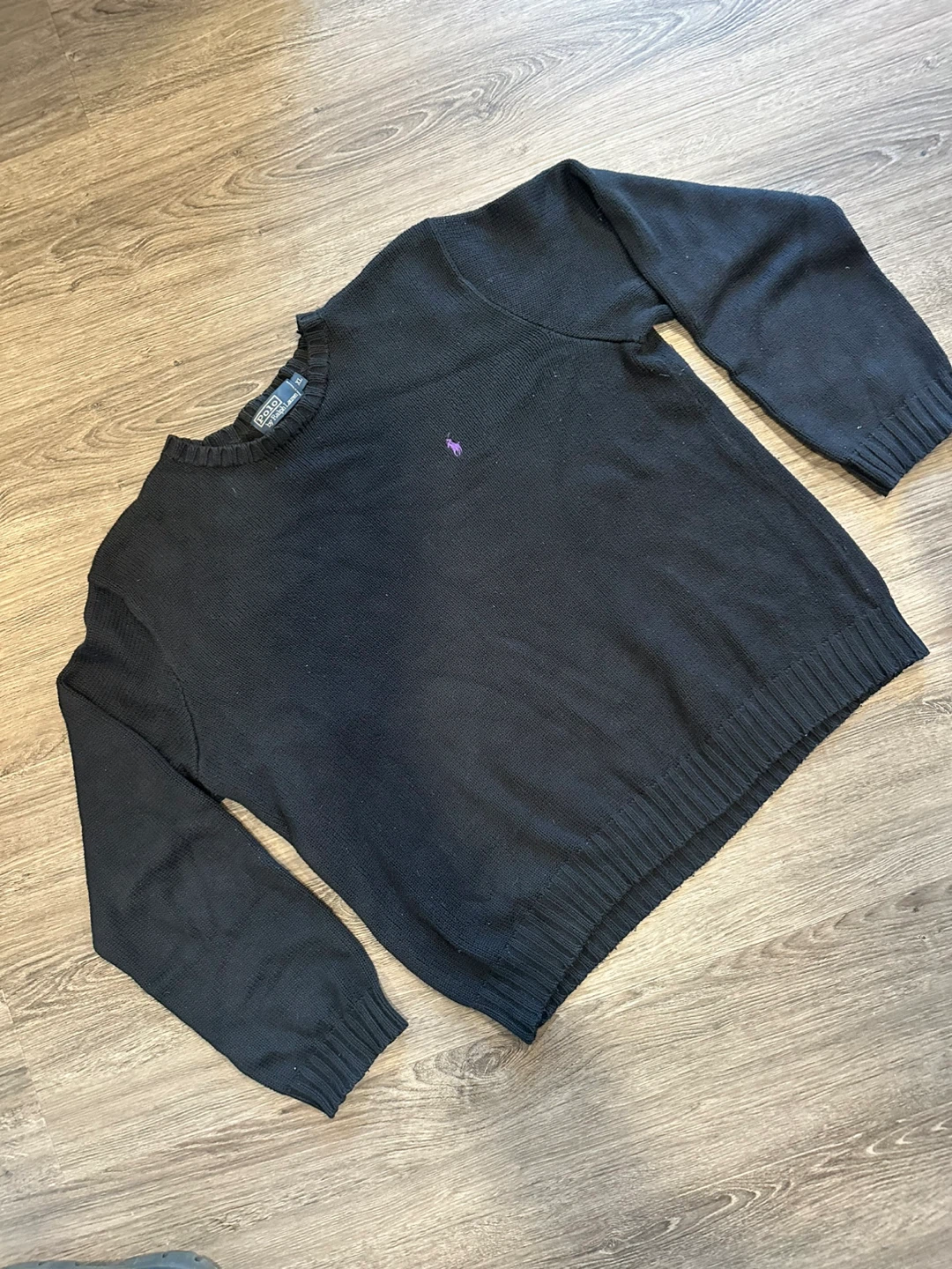 Polo Ralph Lauren Black Crew Neck Sweater XL