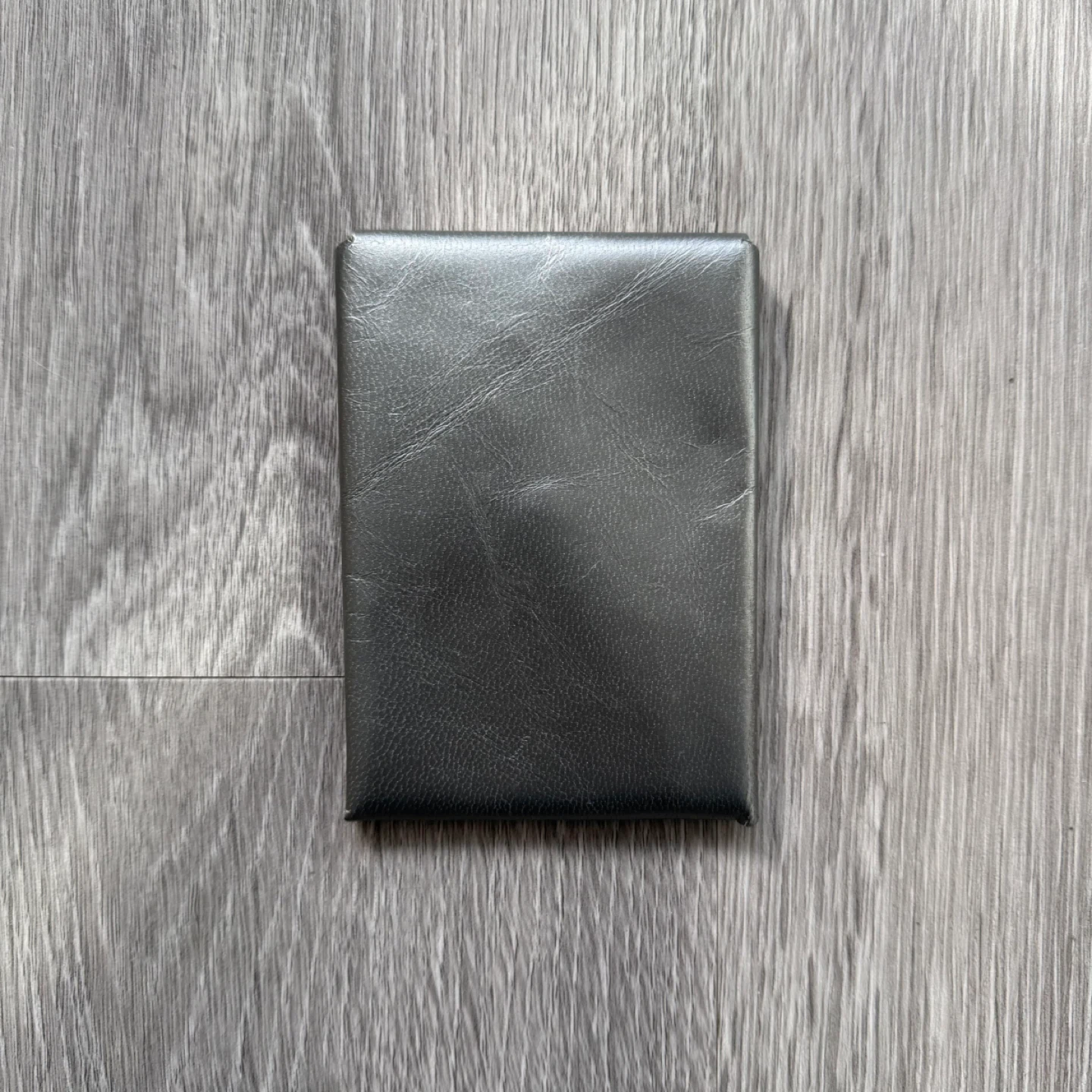 Grey Leather Envelope Card Holder - photo 2