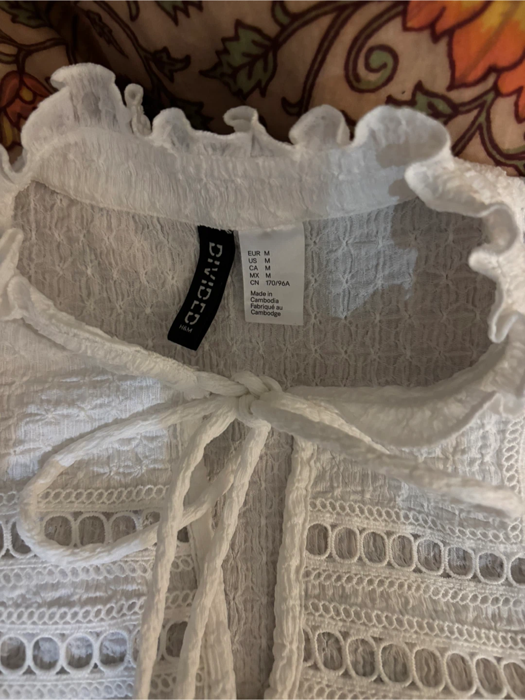 White H&M Divided Blouse - Size M - photo 2