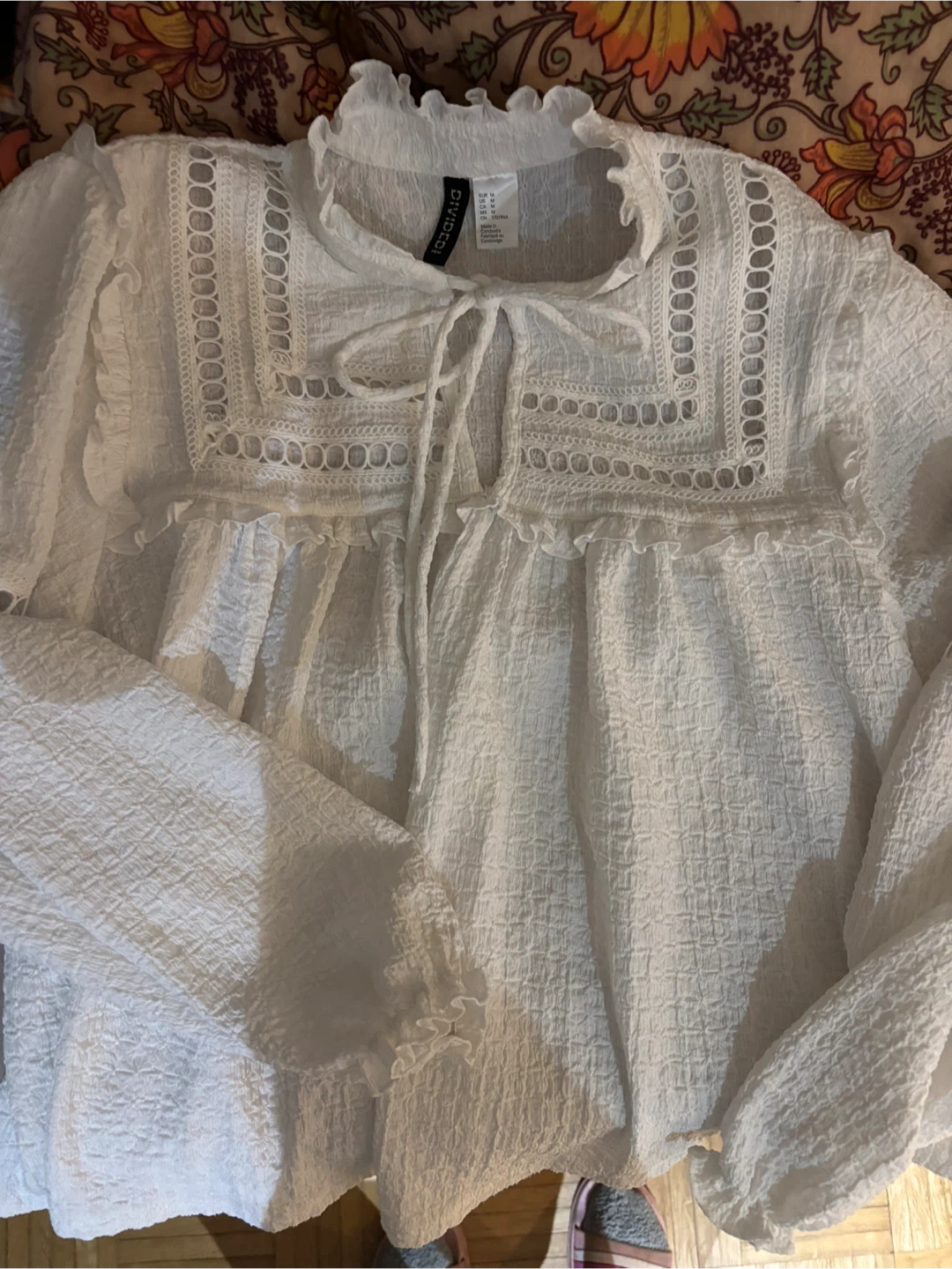 White H&M Divided Blouse - Size M