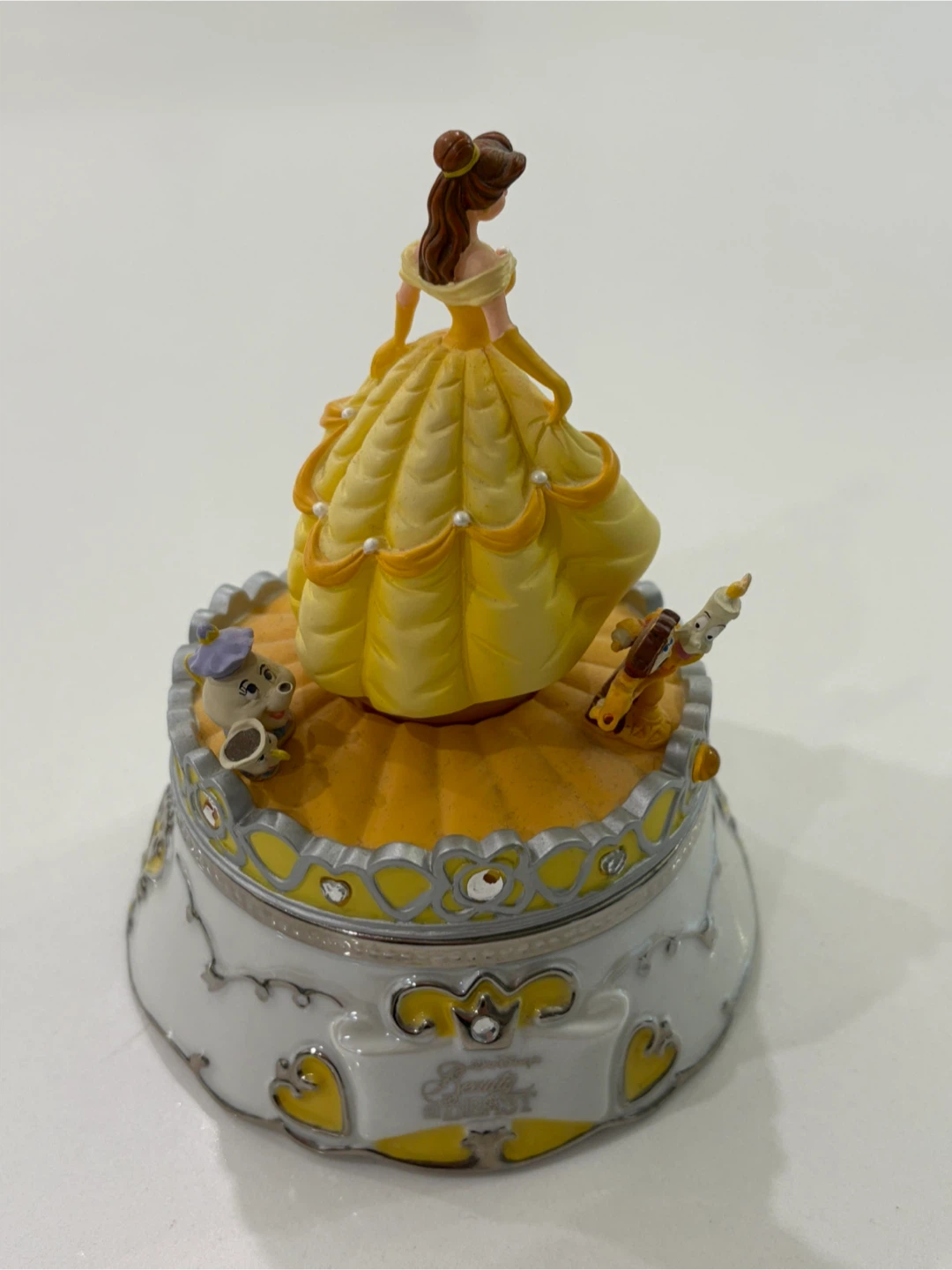Disney Belle's Dance Music Box Heirloom Porcelain - photo 4
