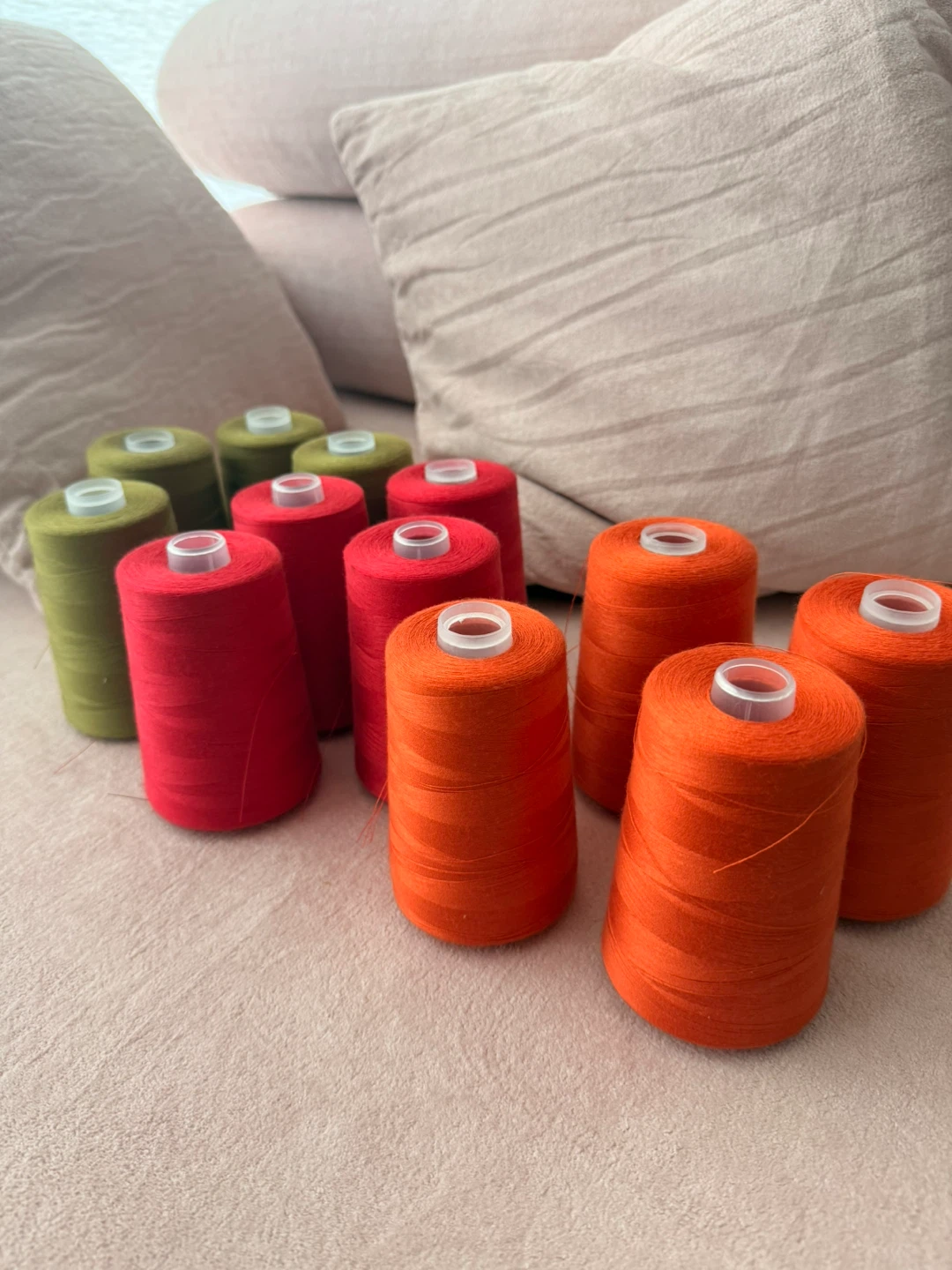 Sewing Thread Cones (12) – Polyester – Great for Serger/Overlock