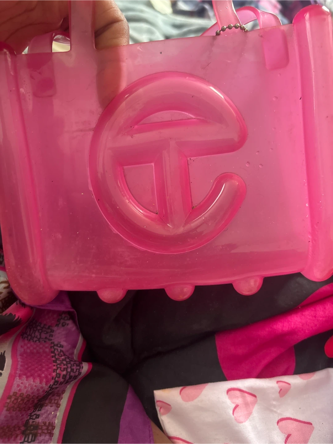 Melissa x Telfar Pink See-Through Mini Bag