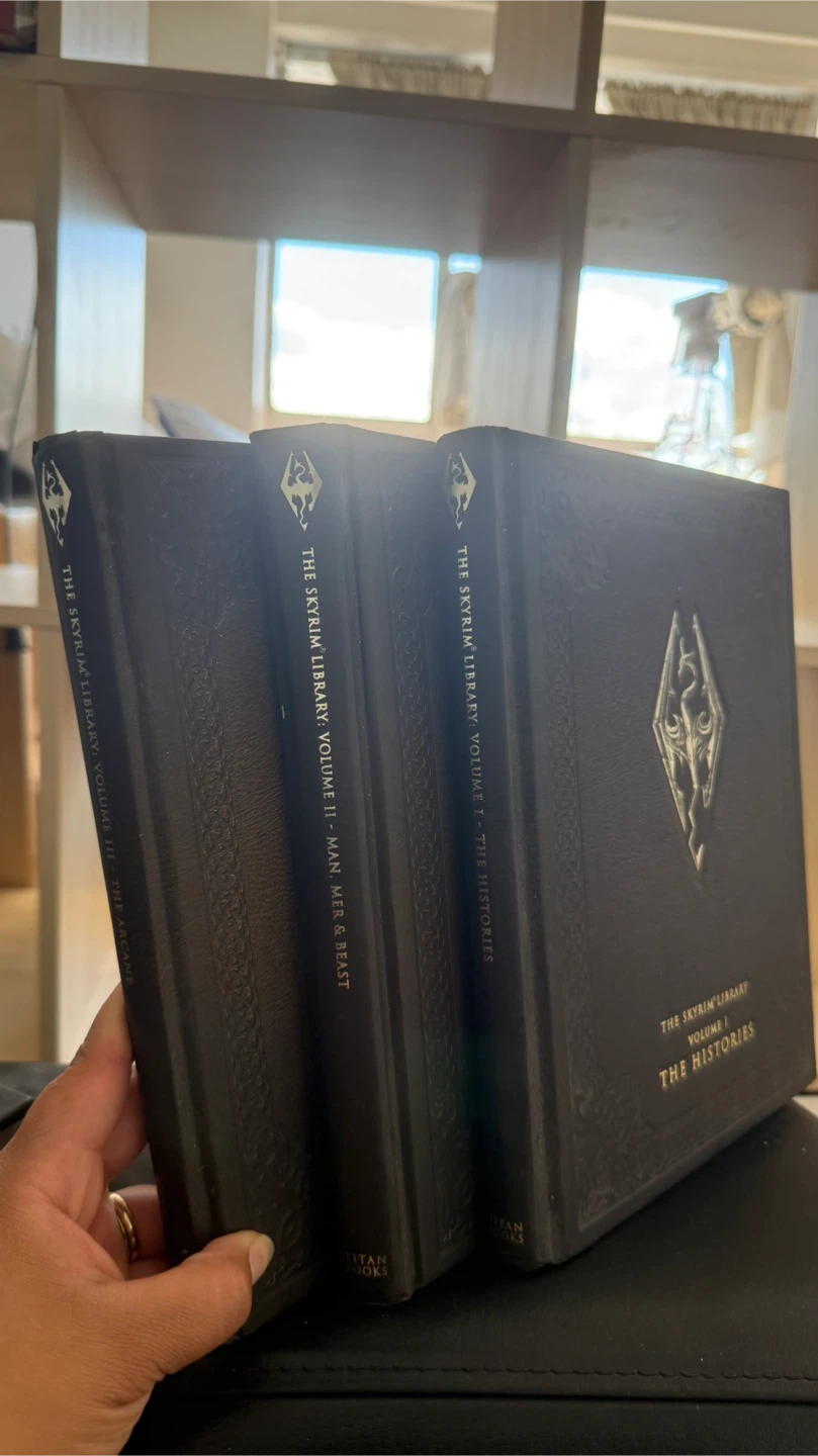The Elder Scrolls V Skyrim Library Hardcover Books (Volumes 1-3)