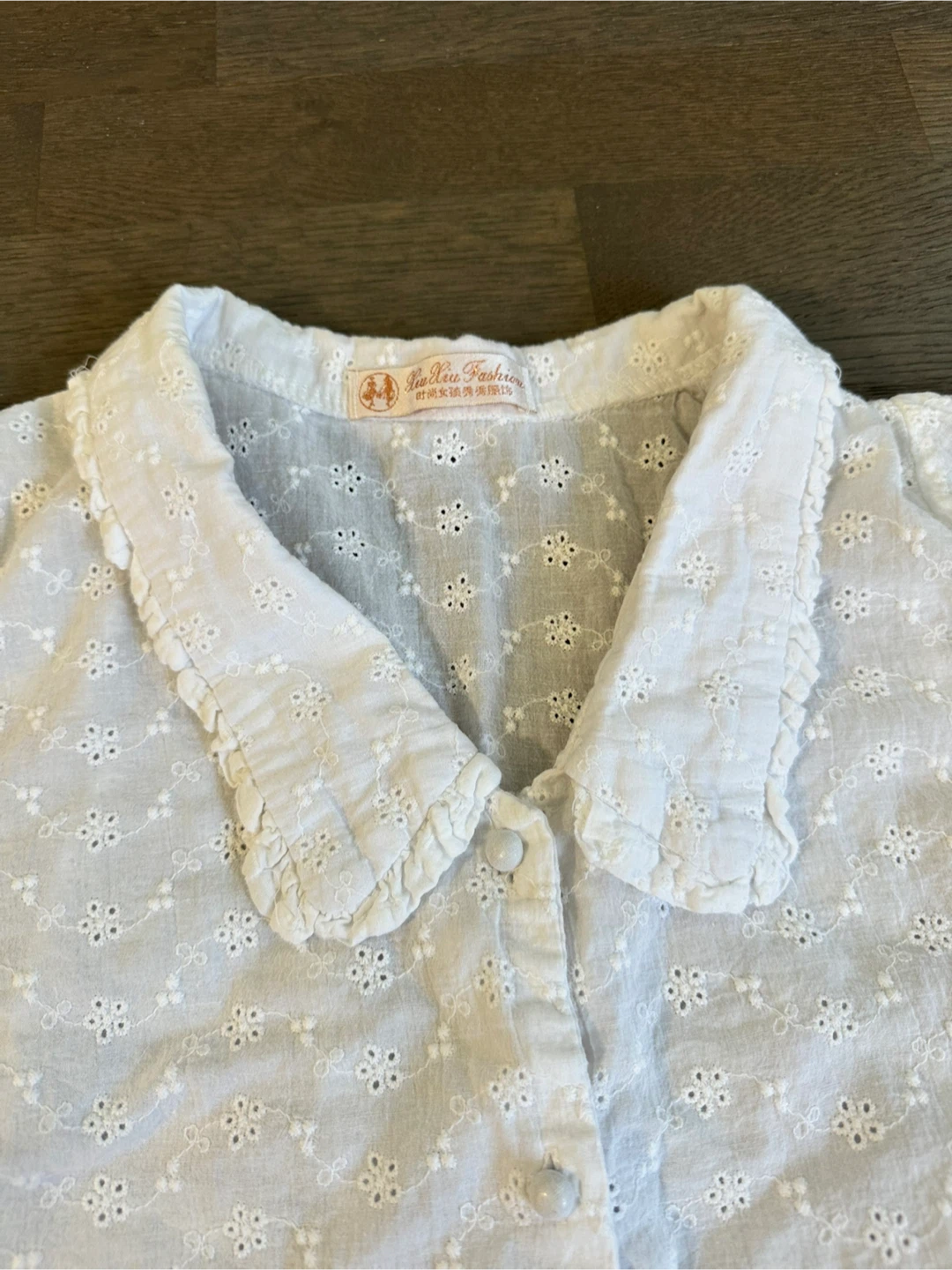 🌼 Eyelet Broderie Anglaise Blouse - photo 3