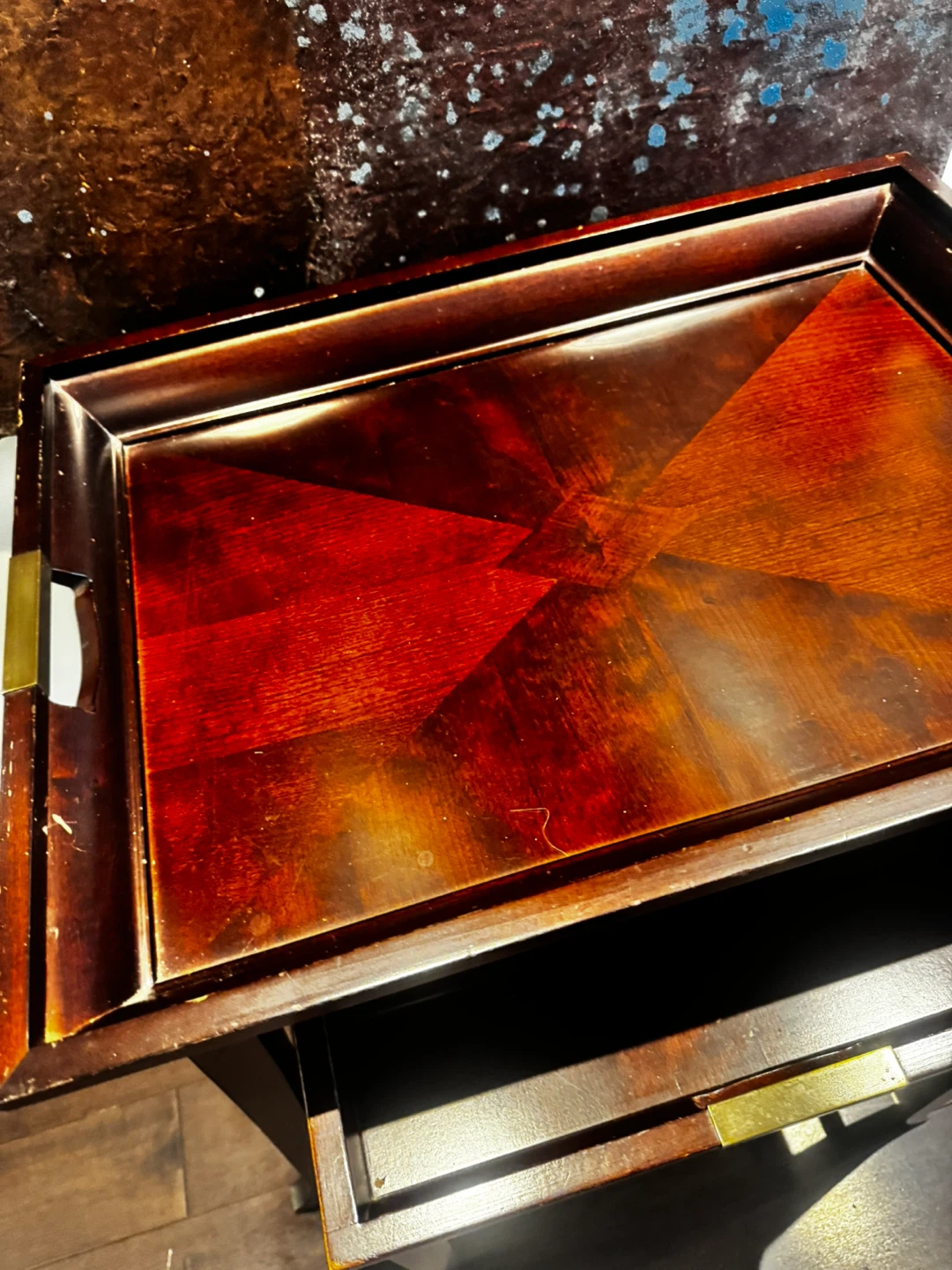 Wooden Serving Tray Tables