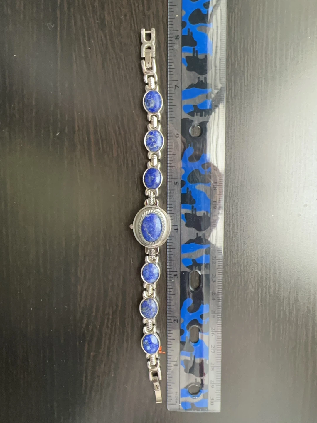 Reversible Vintage Lapis Ladies Watch Needs Battery - photo 2
