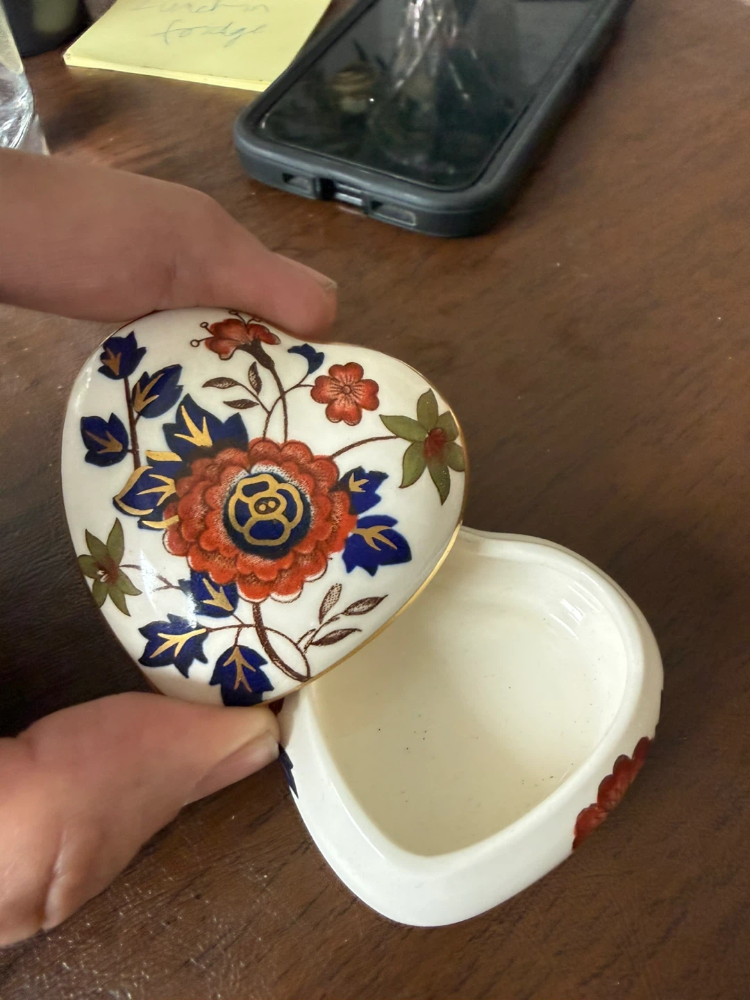 Royal Worcester Palissy Royale Collection Heart Trinket Box - photo 4