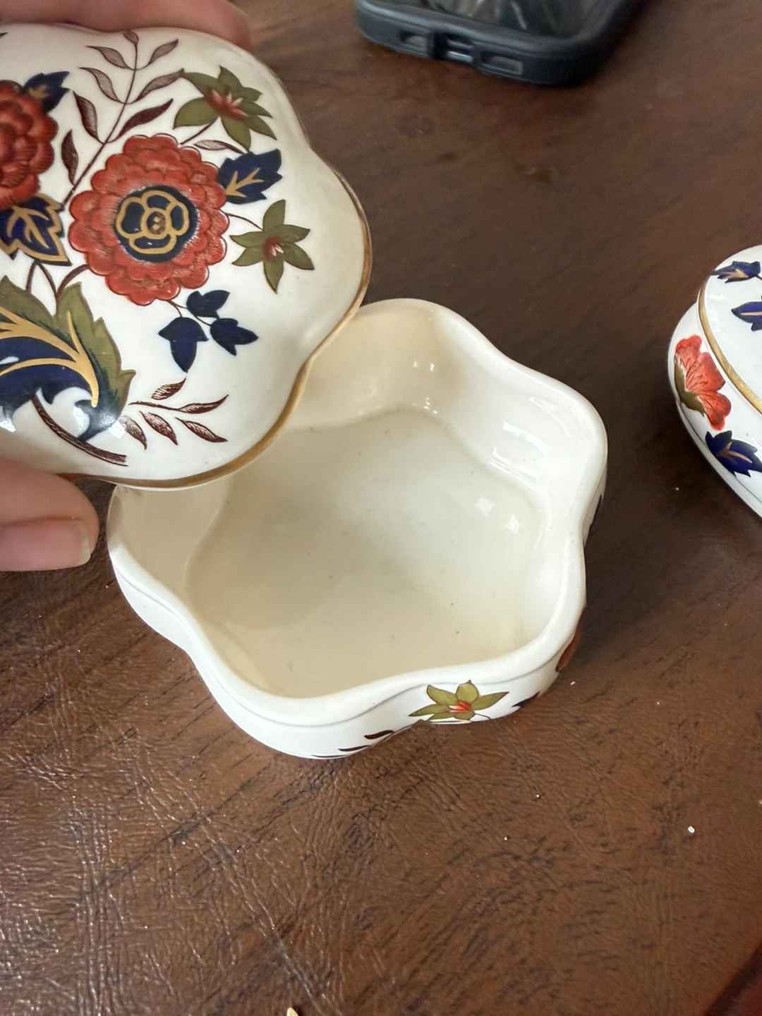 Royal Worcester Palissy Royale Collection Heart Trinket Box