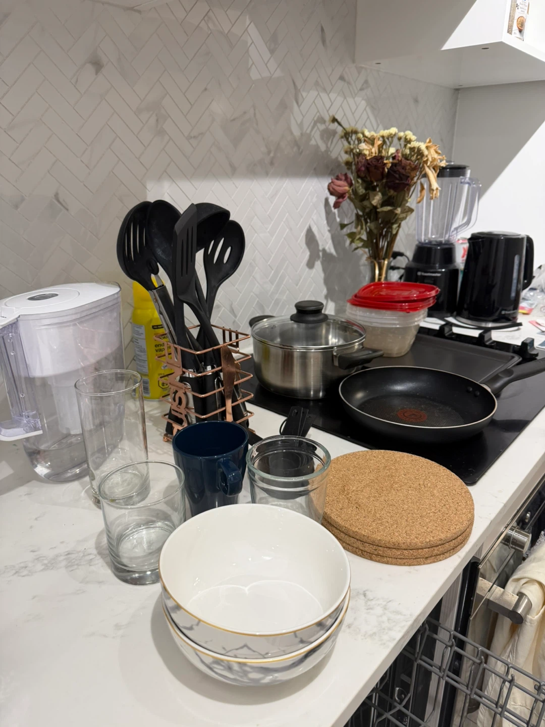Various kitchen utensils and tools