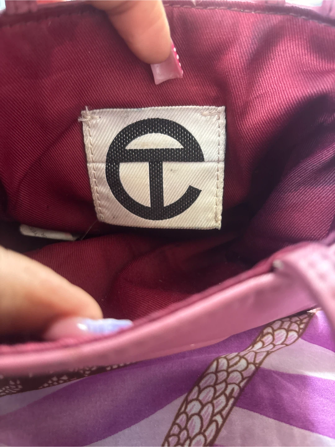 Telfar Small Pink Leather Bag - photo 2