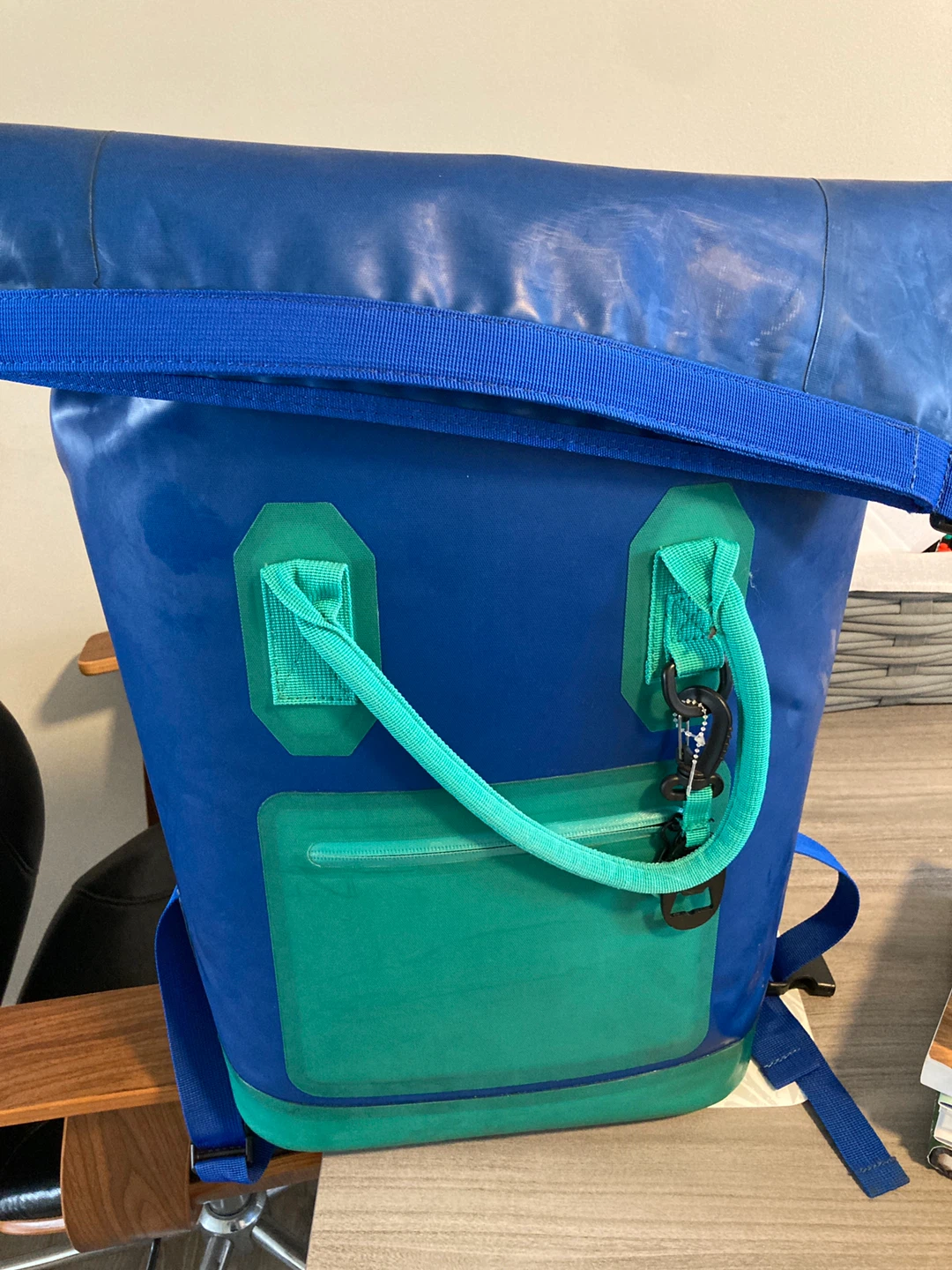 Blue and Teal Insulated Backpack Cooler - photo 2