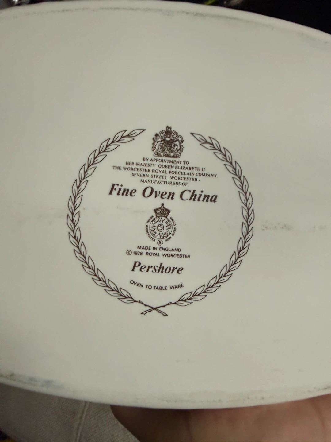 Royal Worcester "Pershore" Fine Oven China Oval Serving Dish Set - photo 2