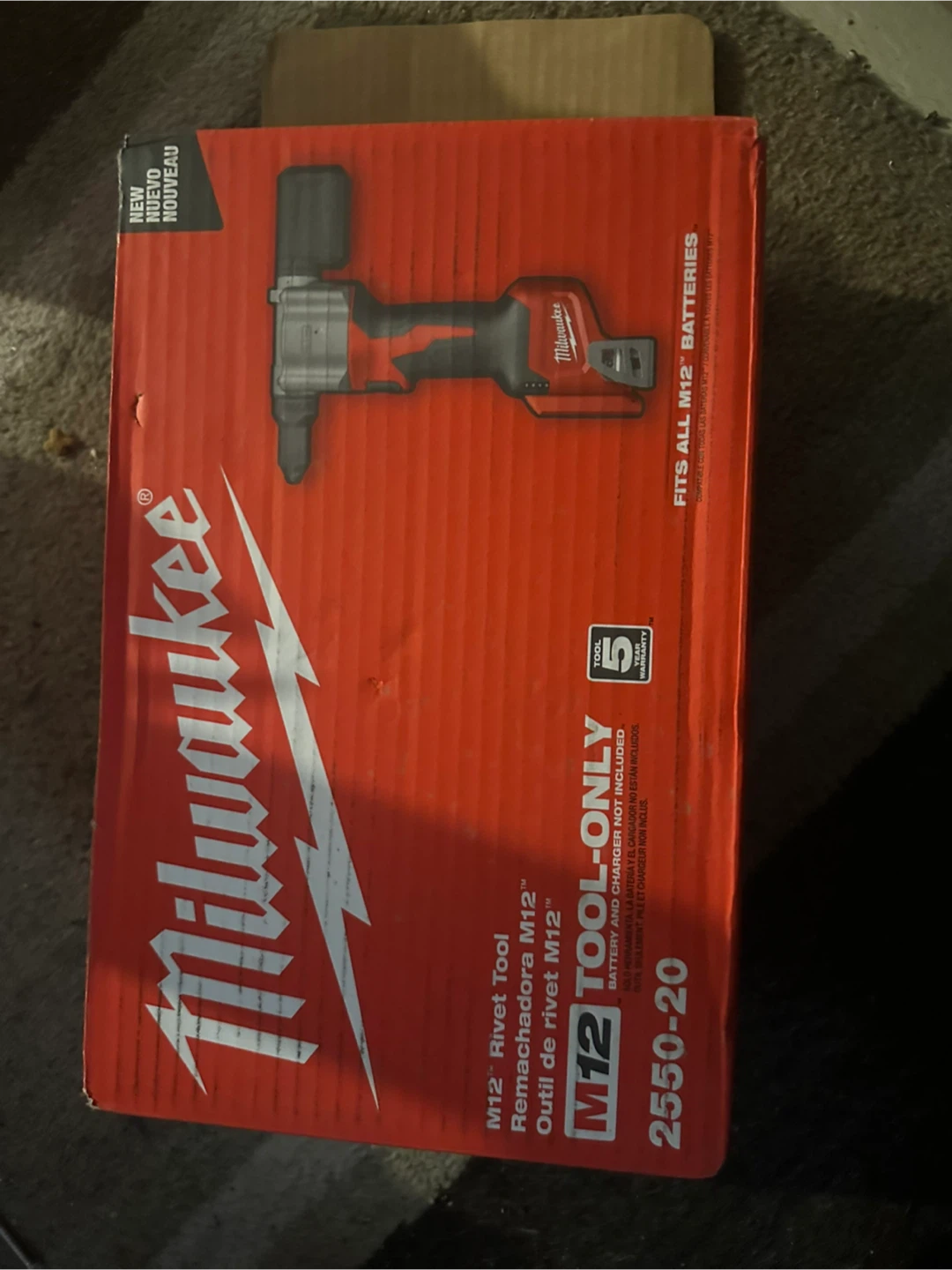 Milwaukee M12 Rivet Tool 2550-20 (Tool Only)