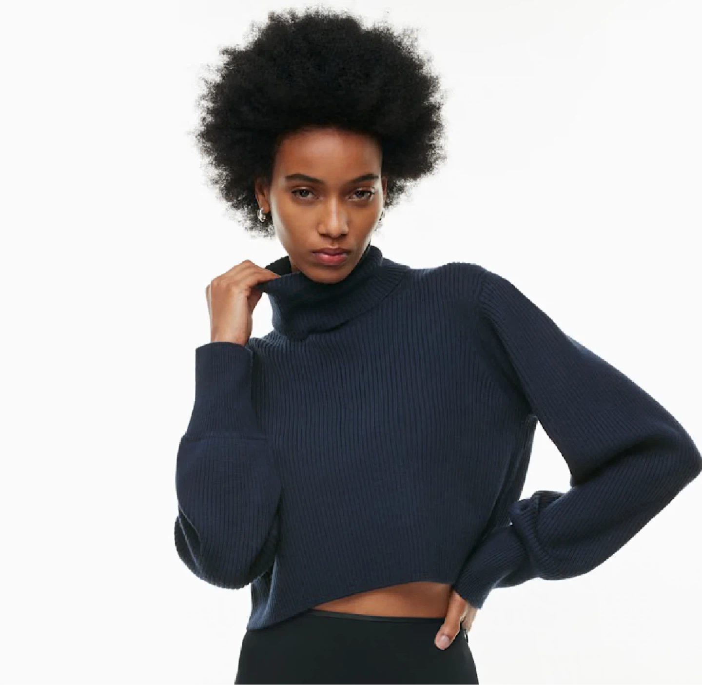 Rebecca Turtleneck Merino wool turtleneck sweater