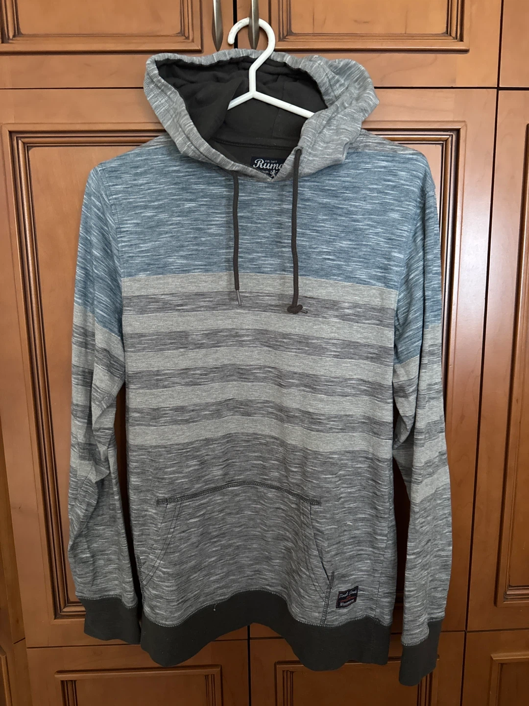 RUMPL Men's Striped Hoodie  men medium