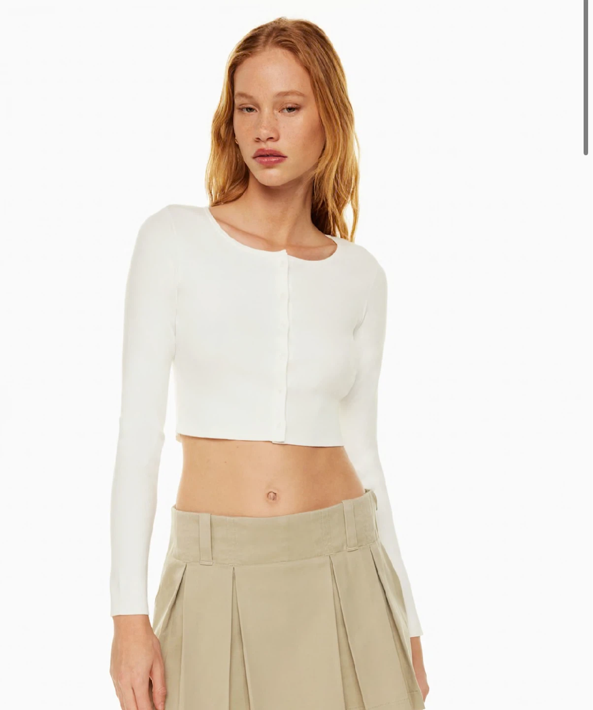 Izzy Cardigan Cropped button-up cardigan