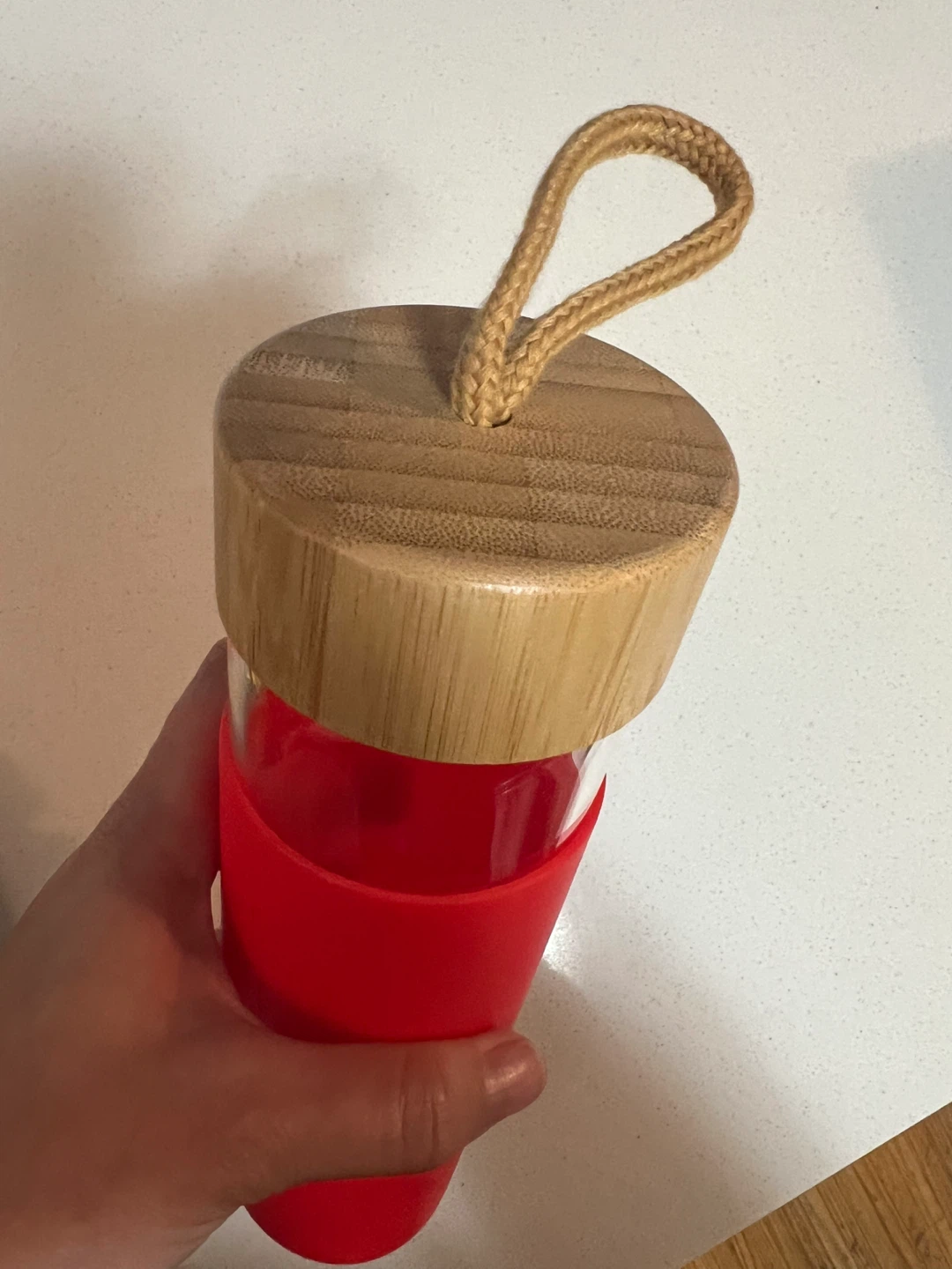Glass and Bamboo Water Bottle - photo 4