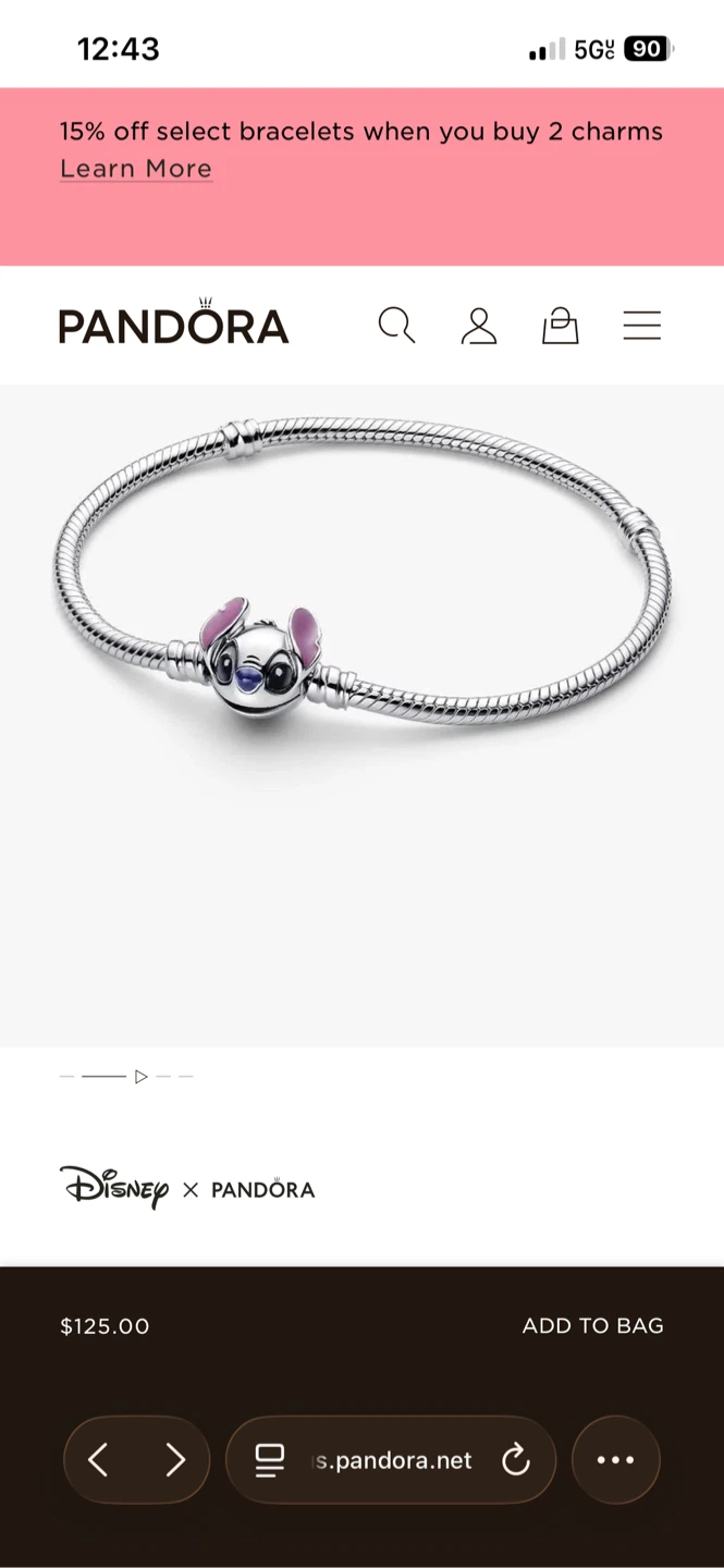 Stitch pandora necklace - photo 5