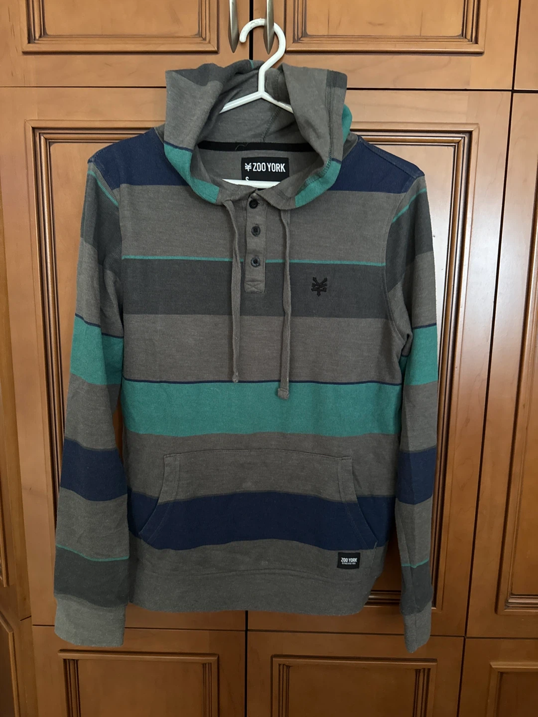 Zoo York Striped Hoodie men small