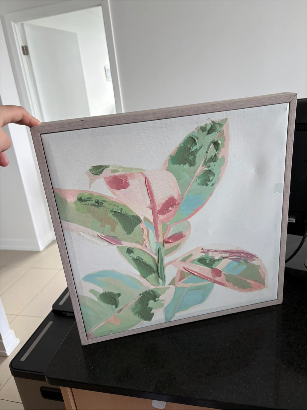 Textured Rubber Plant Wall Art