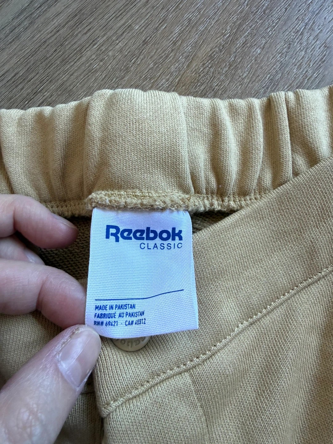 Reebok Classic Sweatpants - Tan - Size XS - photo 4