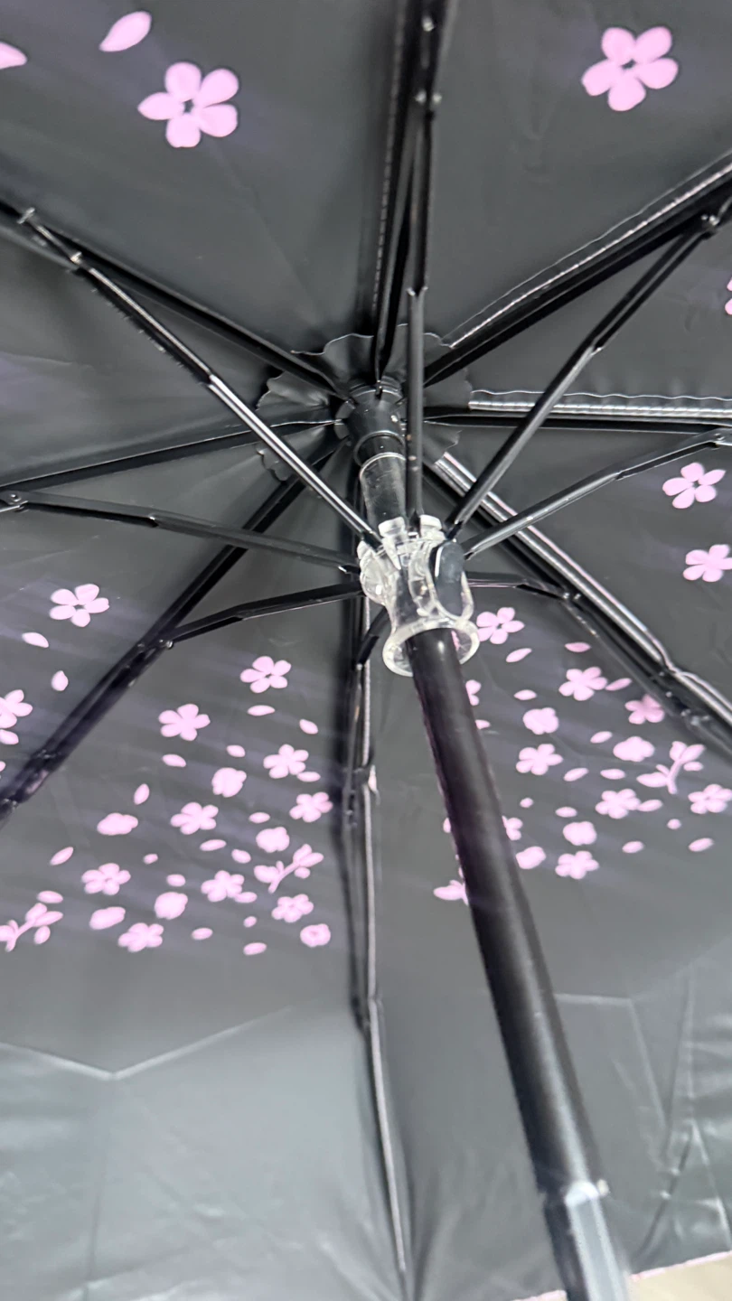 Floral Print Compact Umbrella - photo 3