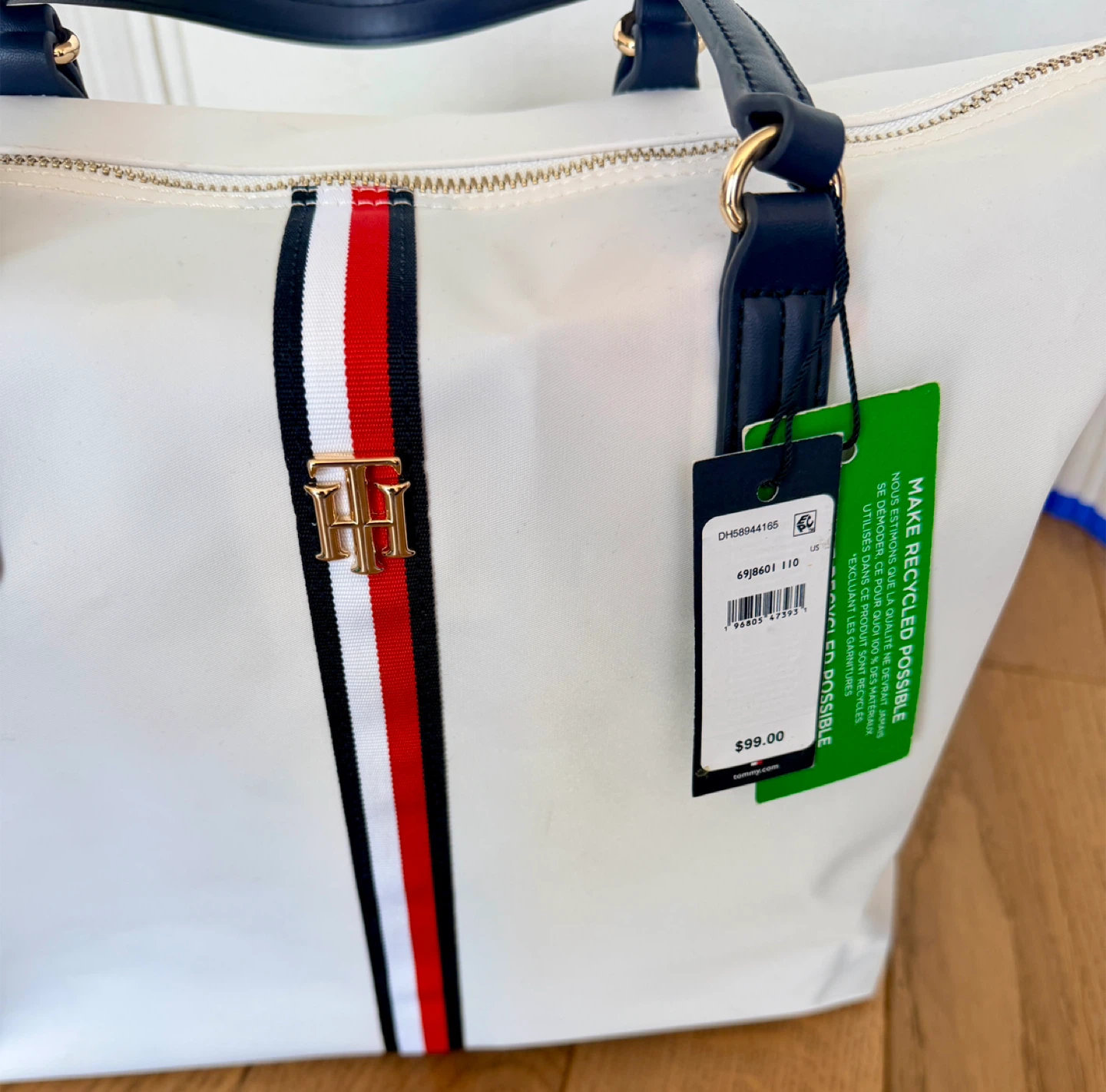 Tommy Hilfiger White Tote Bag - photo 3