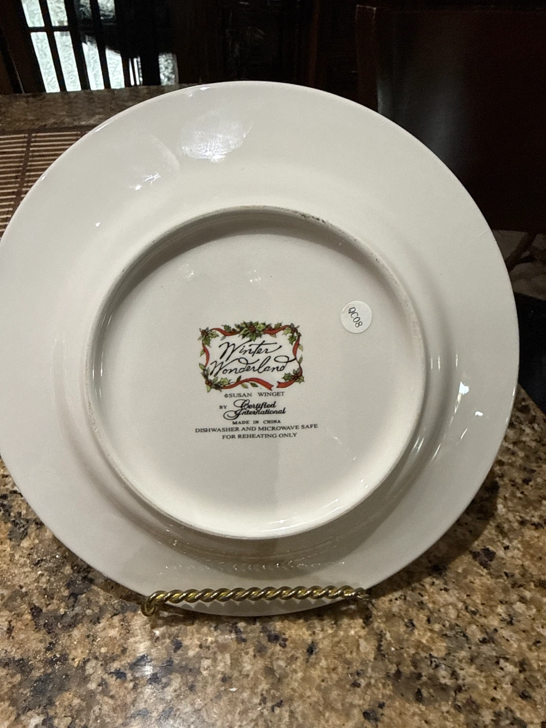 Certified International "Winter Wonderland" Plate - photo 2