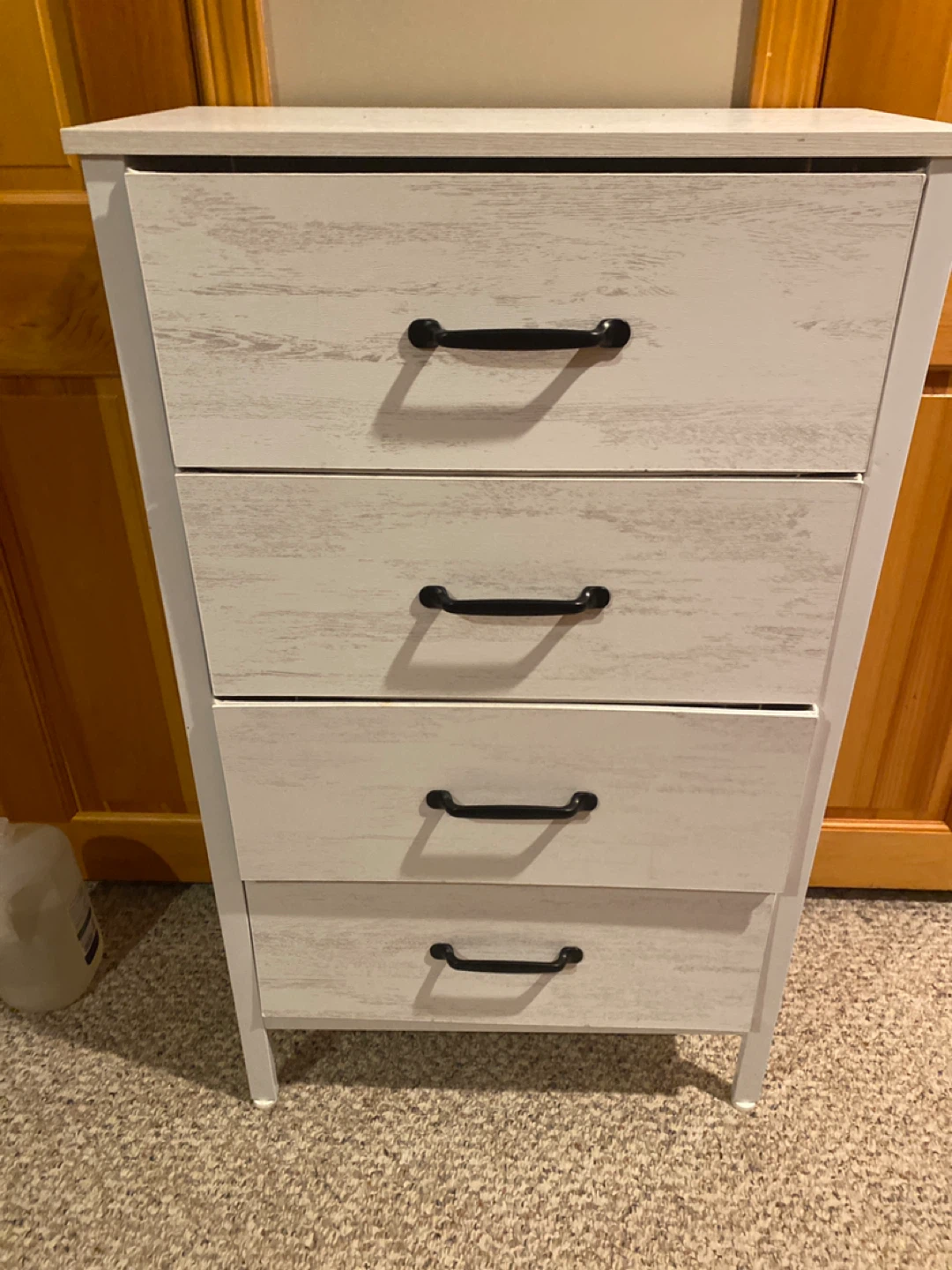 White 4-Drawer Storage Dresser