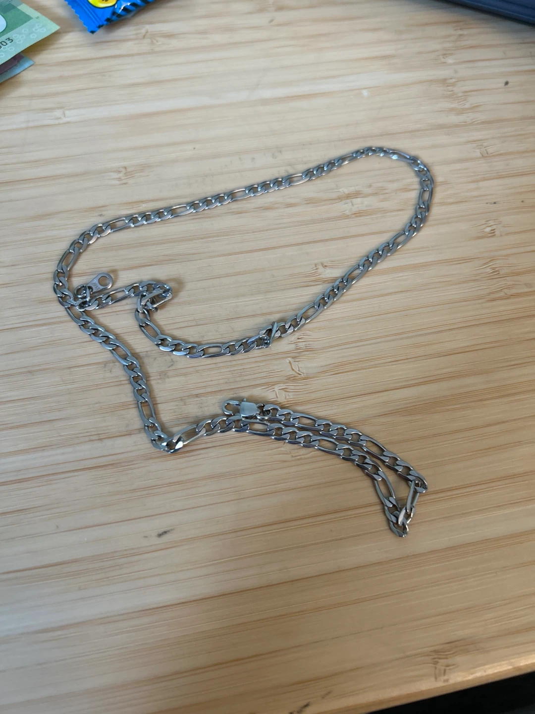 24 inch 4 mm stainless steel silver chain - photo 3