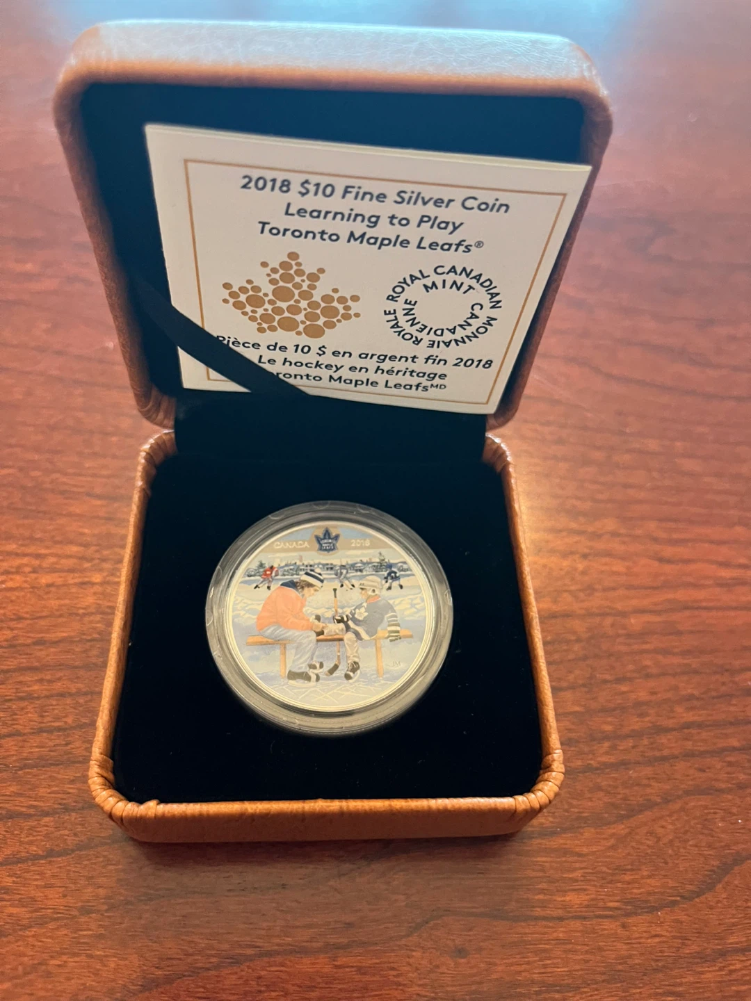2018 $10 Learning to Play Toronto Maple Leafs Pure Silver Coin