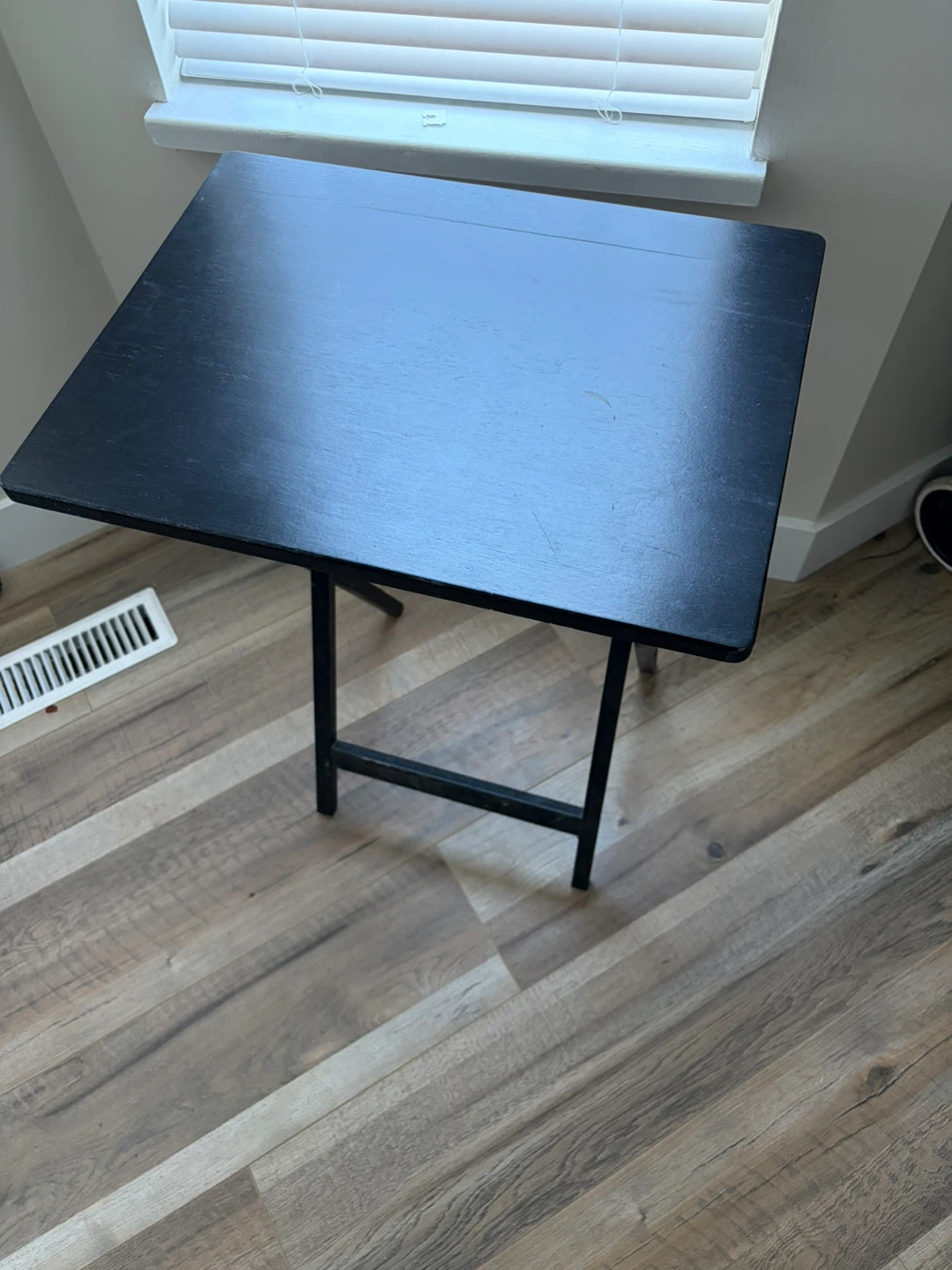 Black Folding Tray Table - photo 2
