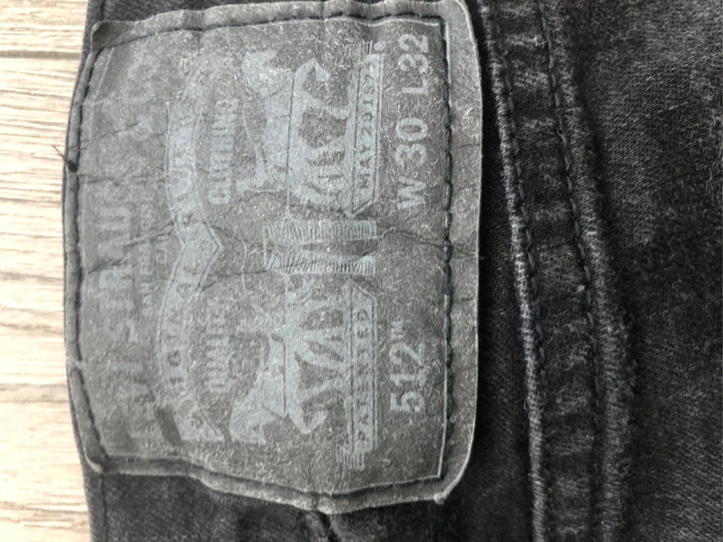 Levi's 512 Slim Taper Jeans W30 L32 Black