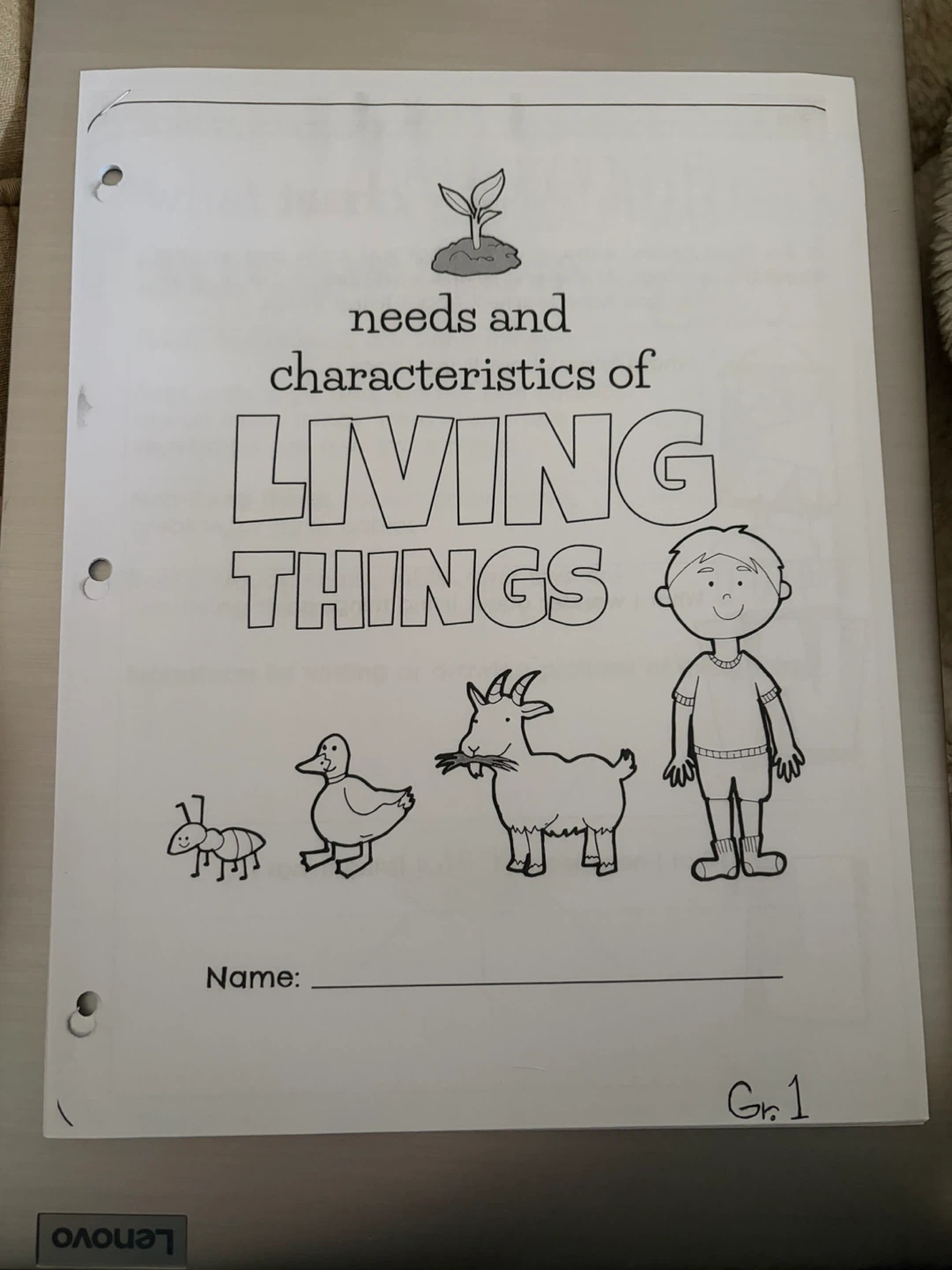 GR. 1: LIVING THINGS, ANIMALS & ME or GR. 2: TRADITIONS
