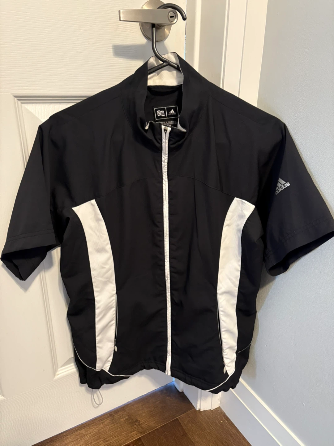 Adidas Golf Short Sleeve Jacket Black/White M/M