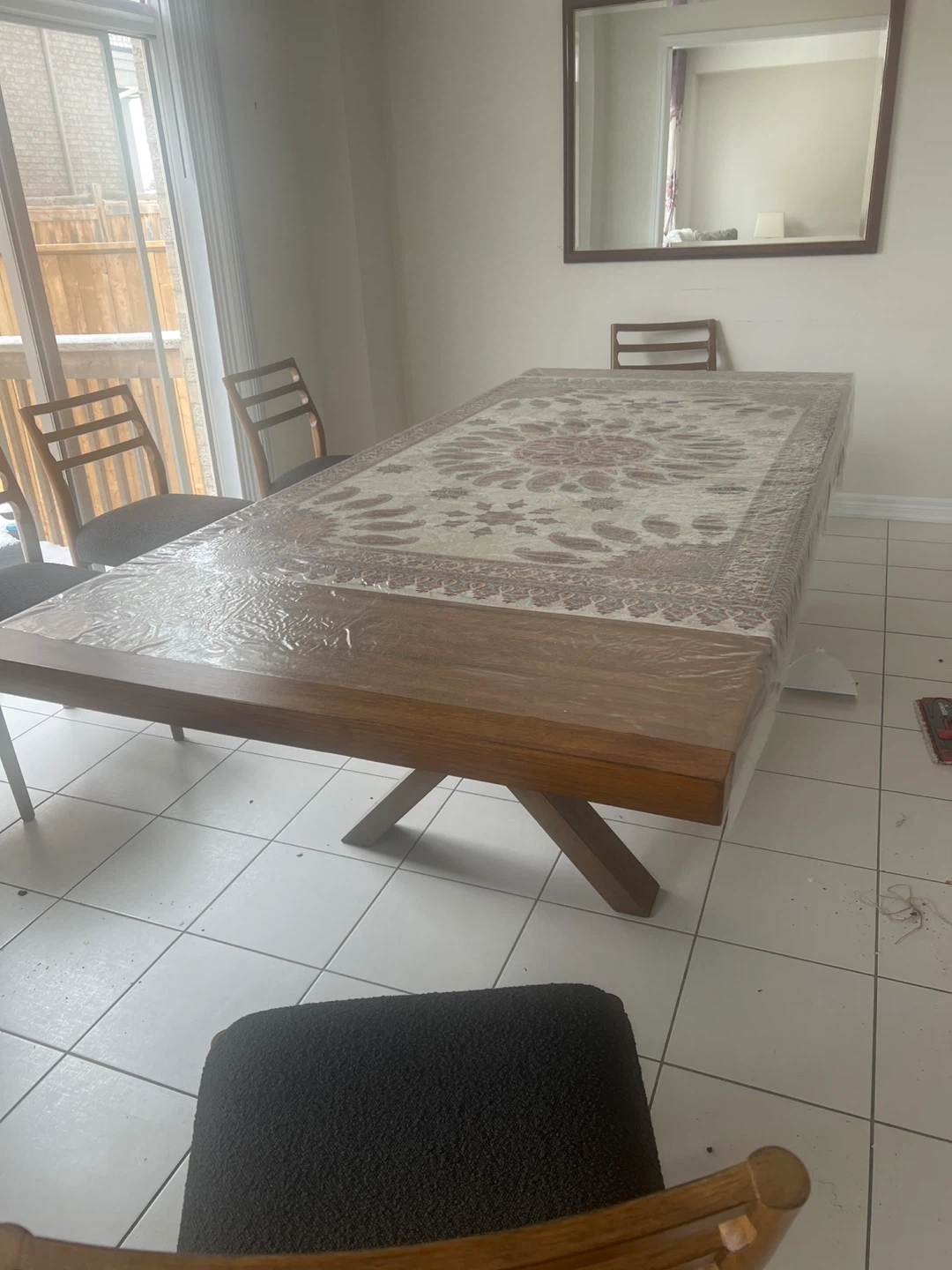Wooden Dining Table and Chairs Set - photo 2