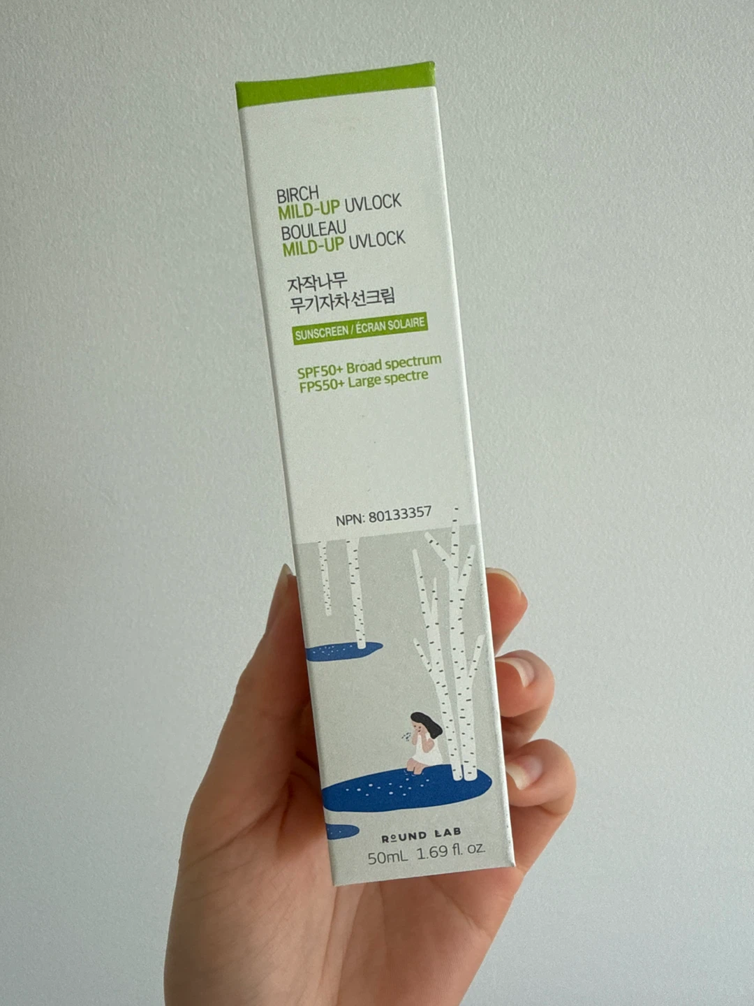 ROUND LAB Birch Mild-Up UV Sunscreen SPF50+ 50mL