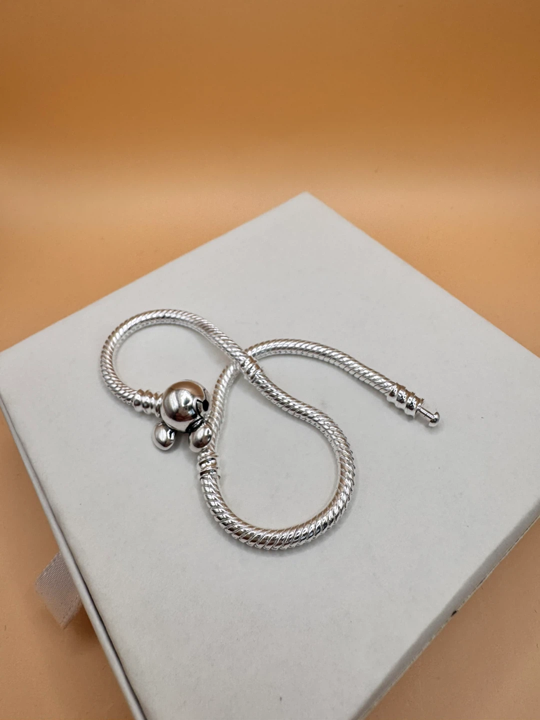 🥰Silver925 Charm Bracelet with Mickey Mouse Clasp - photo 2